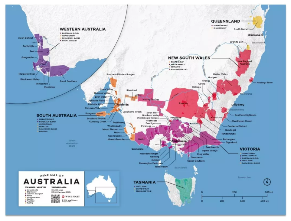 14个国家,27张经典产区地图,都在这里了!_葡萄酒网