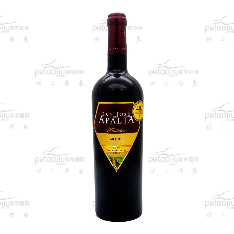 智利拉佩尔谷圣何塞阿帕塔梅洛传统精选干红葡萄酒