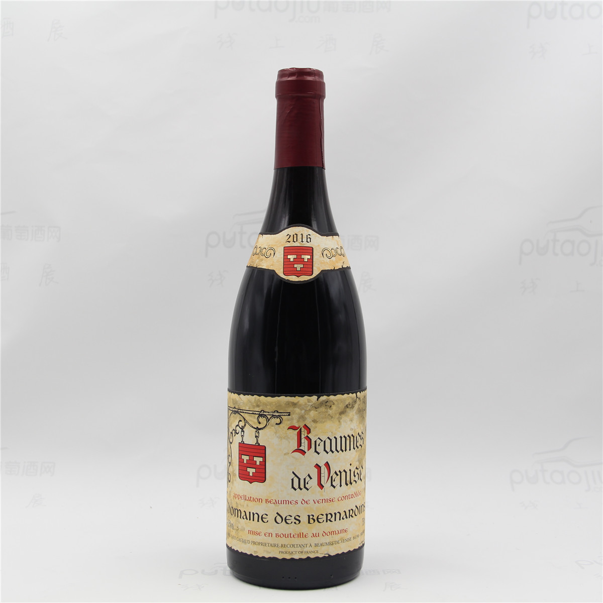 法国博姆-德沃尼斯产区贝尔纳旦酒庄歌海娜西拉罗纳河谷AOC干红葡萄酒