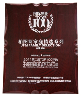 富隆荣获国际酒业TOP100中国竞争力评选多项大奖