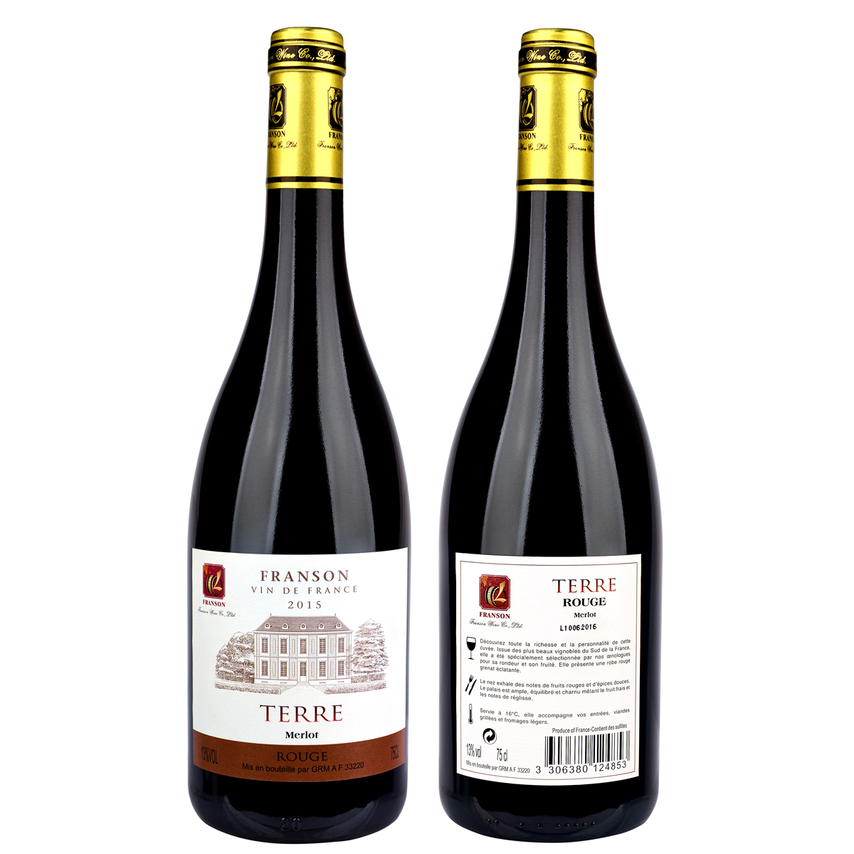 法国波尔多GRM地系列美乐501VDF干红葡萄酒