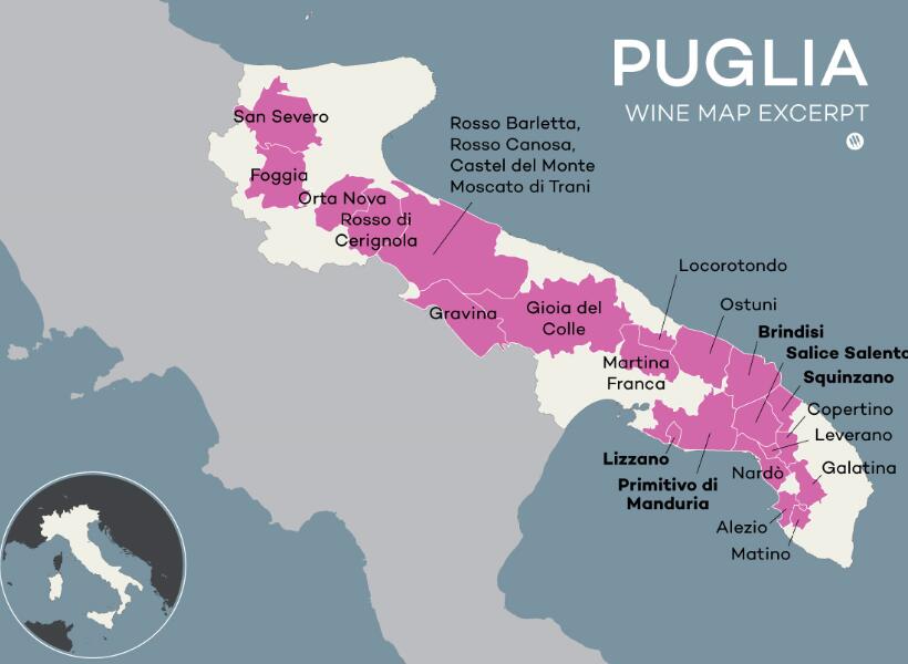 普利亚葡萄酒是意大利人珍视的秘密