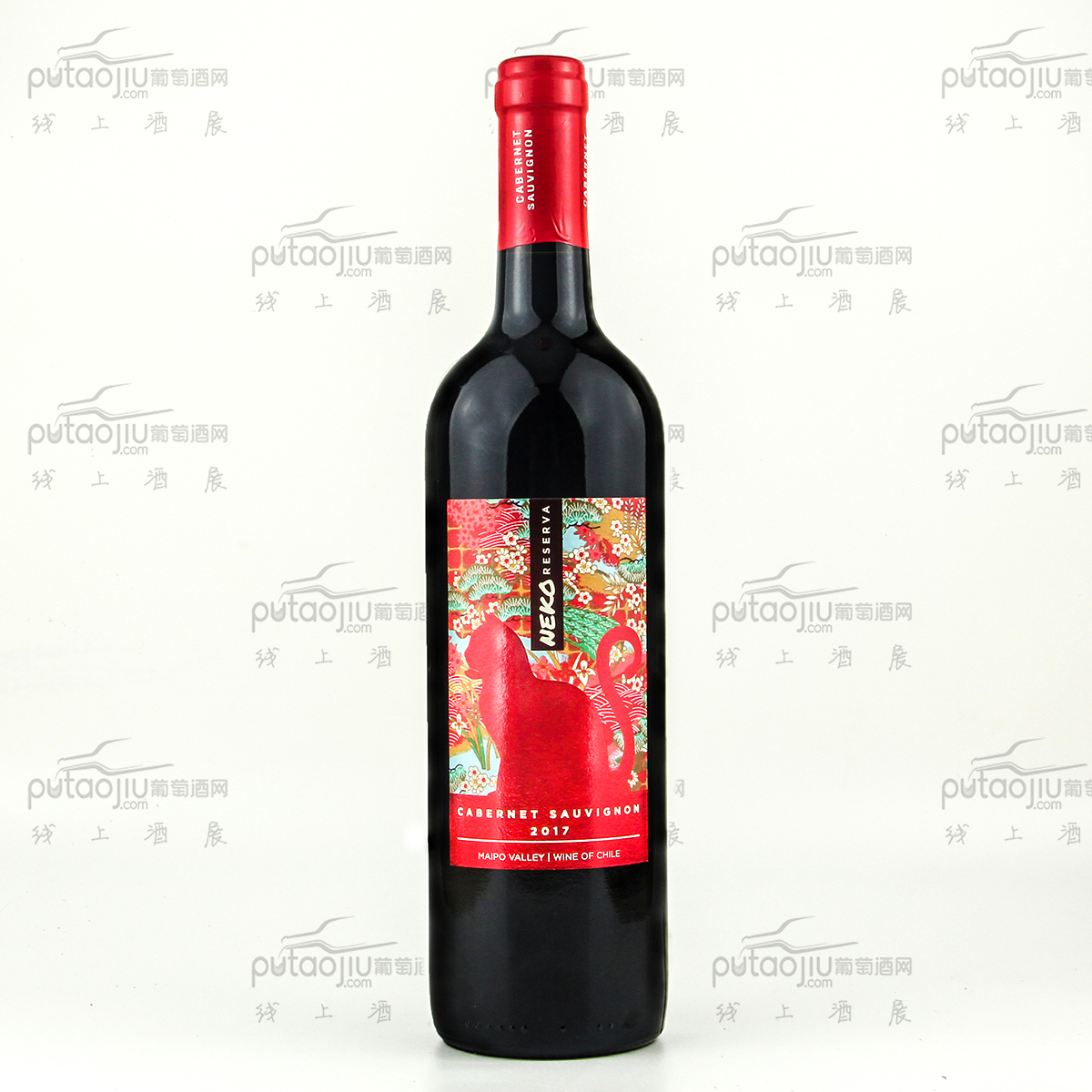 智利迈坡谷喜乐猫赤霞珠珍藏干红葡萄酒