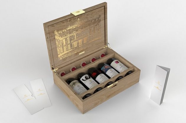 法国木桐酒庄推出限量版木箱