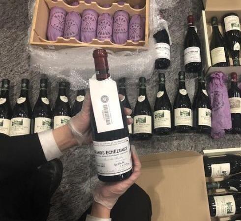 杭州海关查获价值25万元未申报的葡萄酒