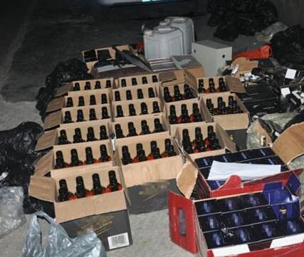广州警方查获一起制售假洋酒案件，涉案金额高达6000万元