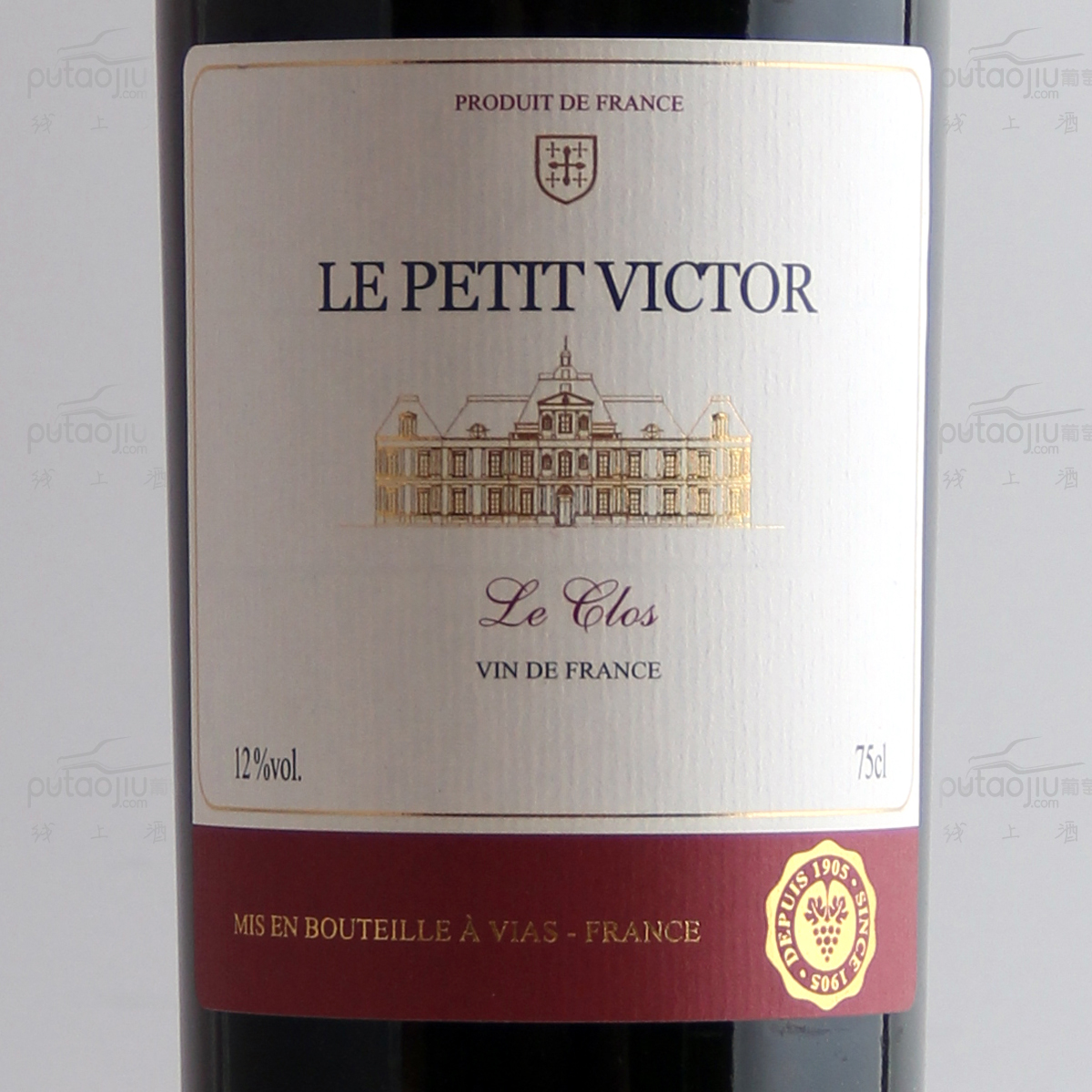 法国奥克地区Victor Duponcelle酒庄混酿小维克多庄园VDF干红葡萄酒