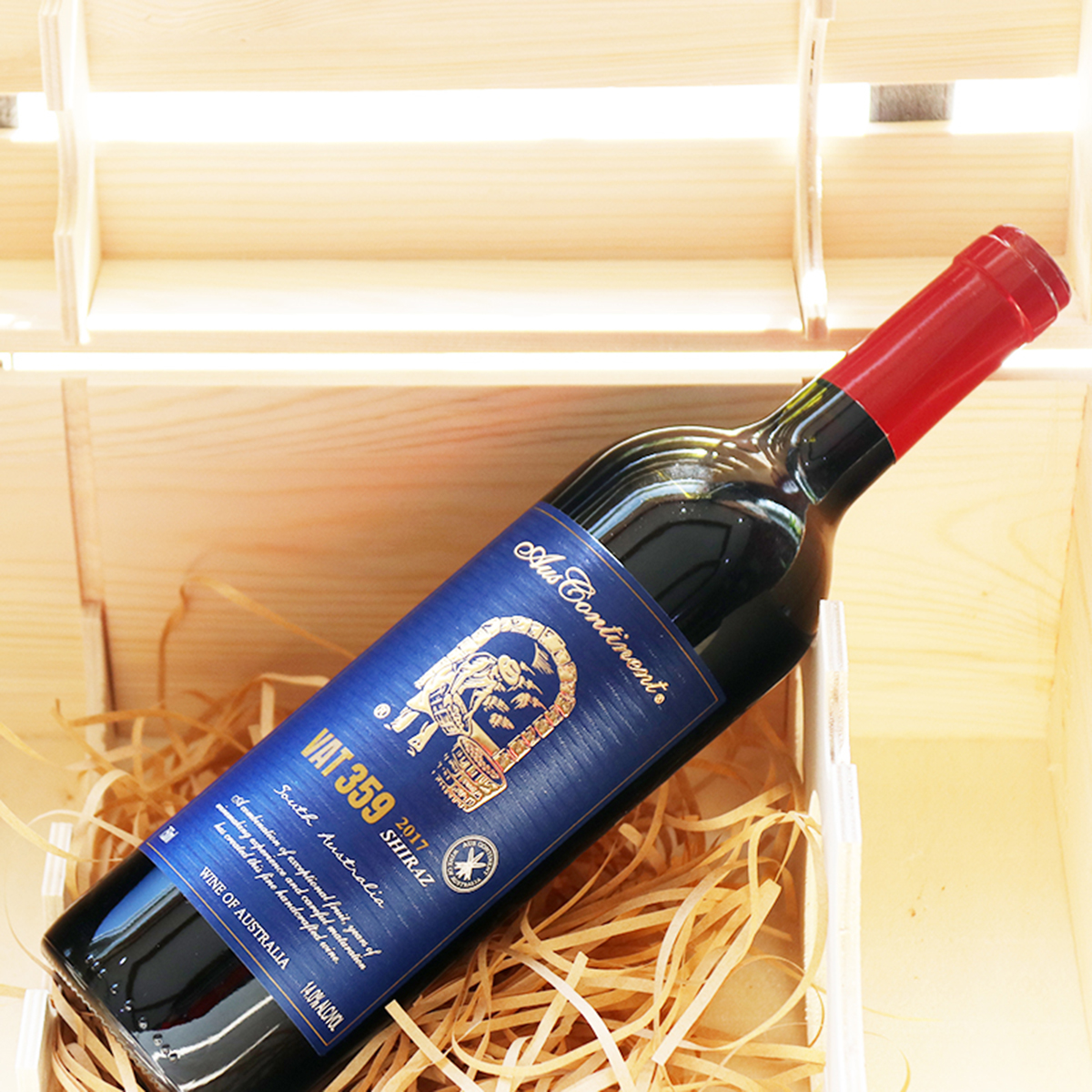 澳大利亚南澳产区澳洲大陆酒庄西拉VAT 359 干红葡萄酒红酒