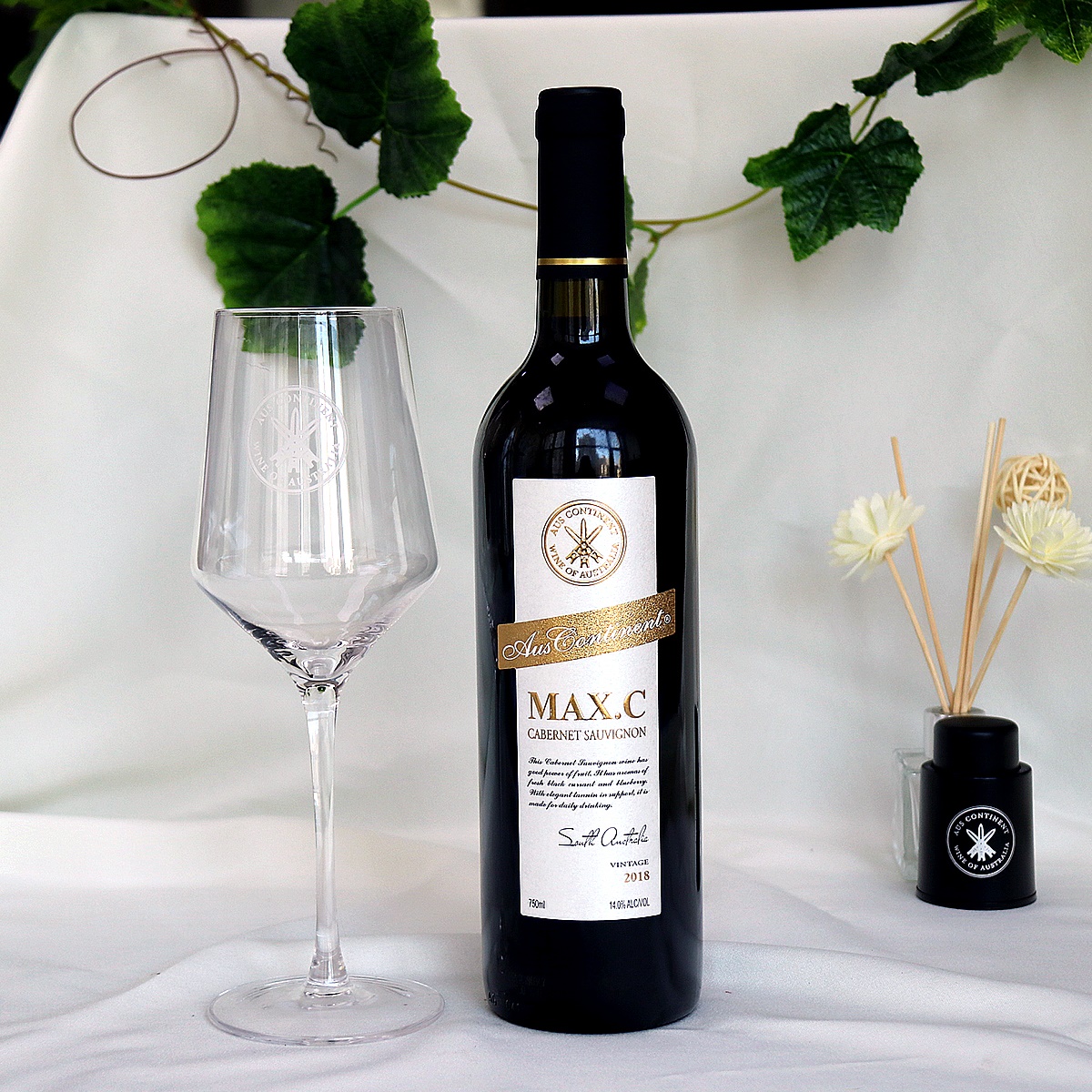 澳大利亚南澳产区澳洲大陆酒庄三把矛系列赤霞珠MAXC干红葡萄酒