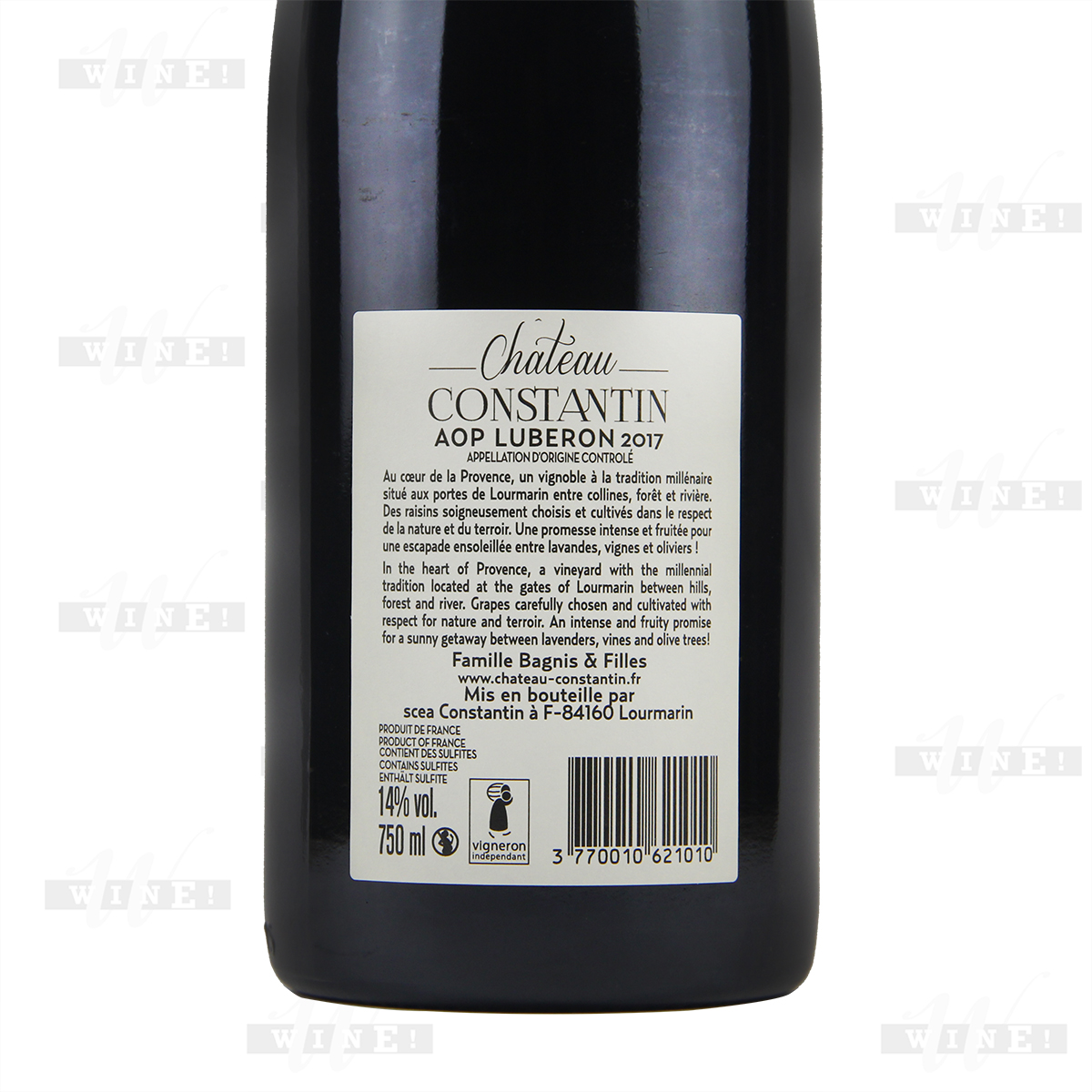 法国普罗旺斯康斯坦丁堡混酿AOC干红葡萄酒