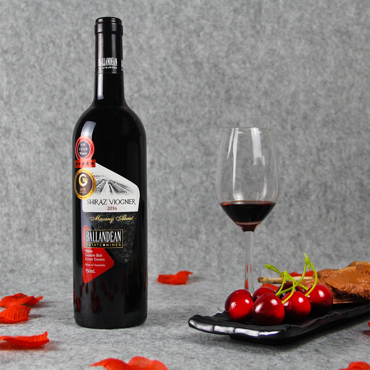 澳大利亚格兰纳特贝尔巴伦丁酒庄西拉维欧尼干红葡萄酒红酒