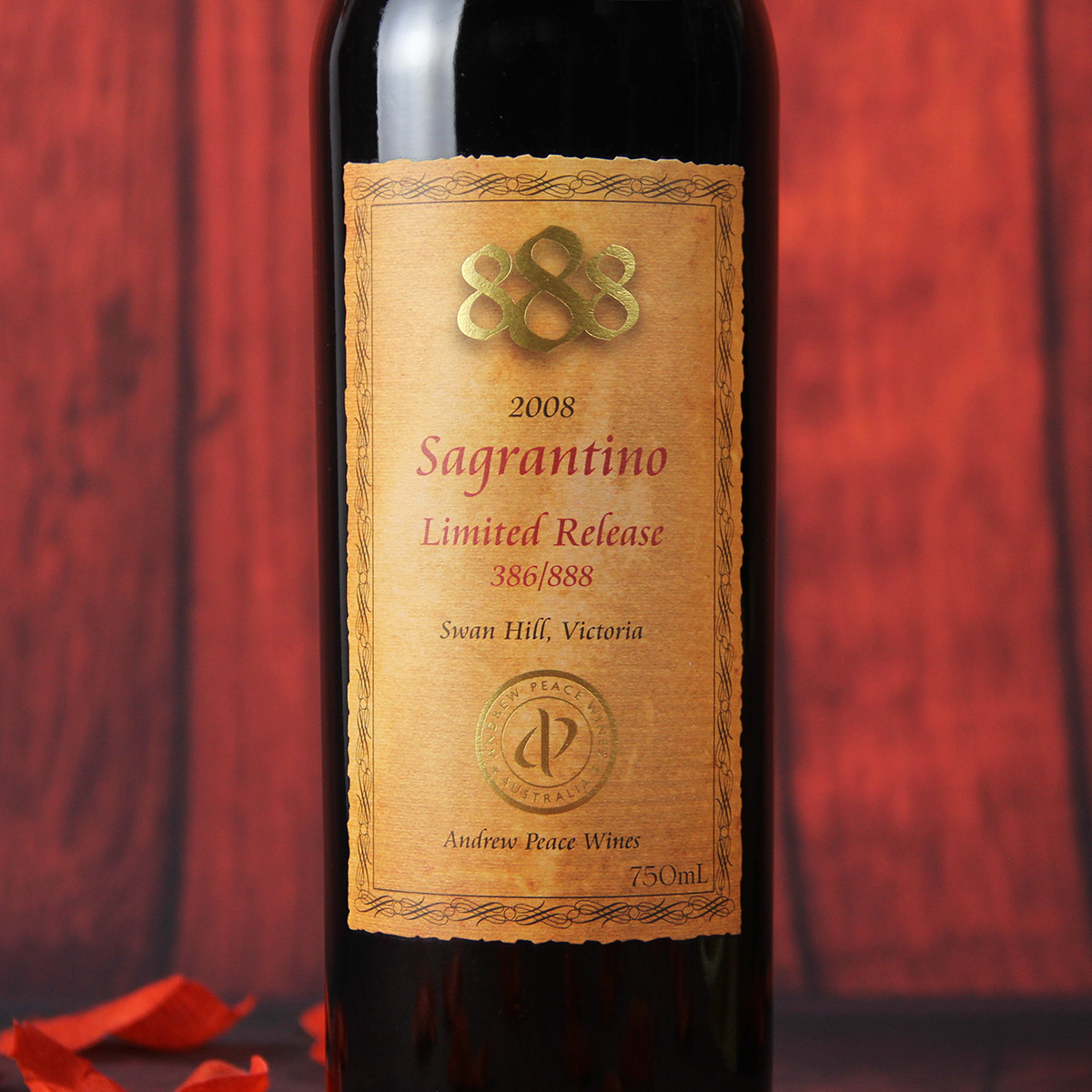 澳大利亚维多利亚安德鲁皮士酒庄萨格兰蒂诺888限量版干红葡萄酒红酒