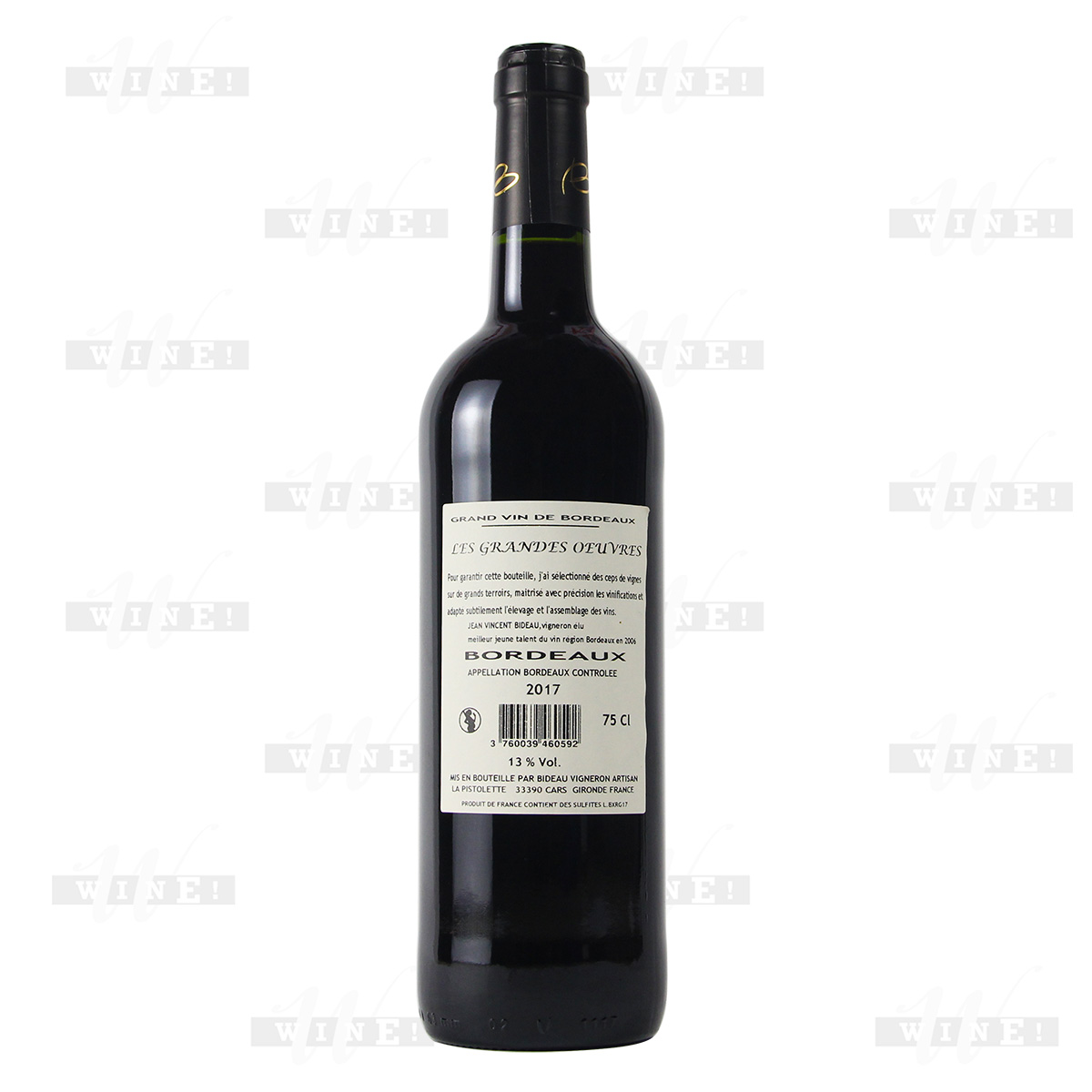 法國波爾多格朗艾弗赤霞珠梅洛干紅葡萄酒
