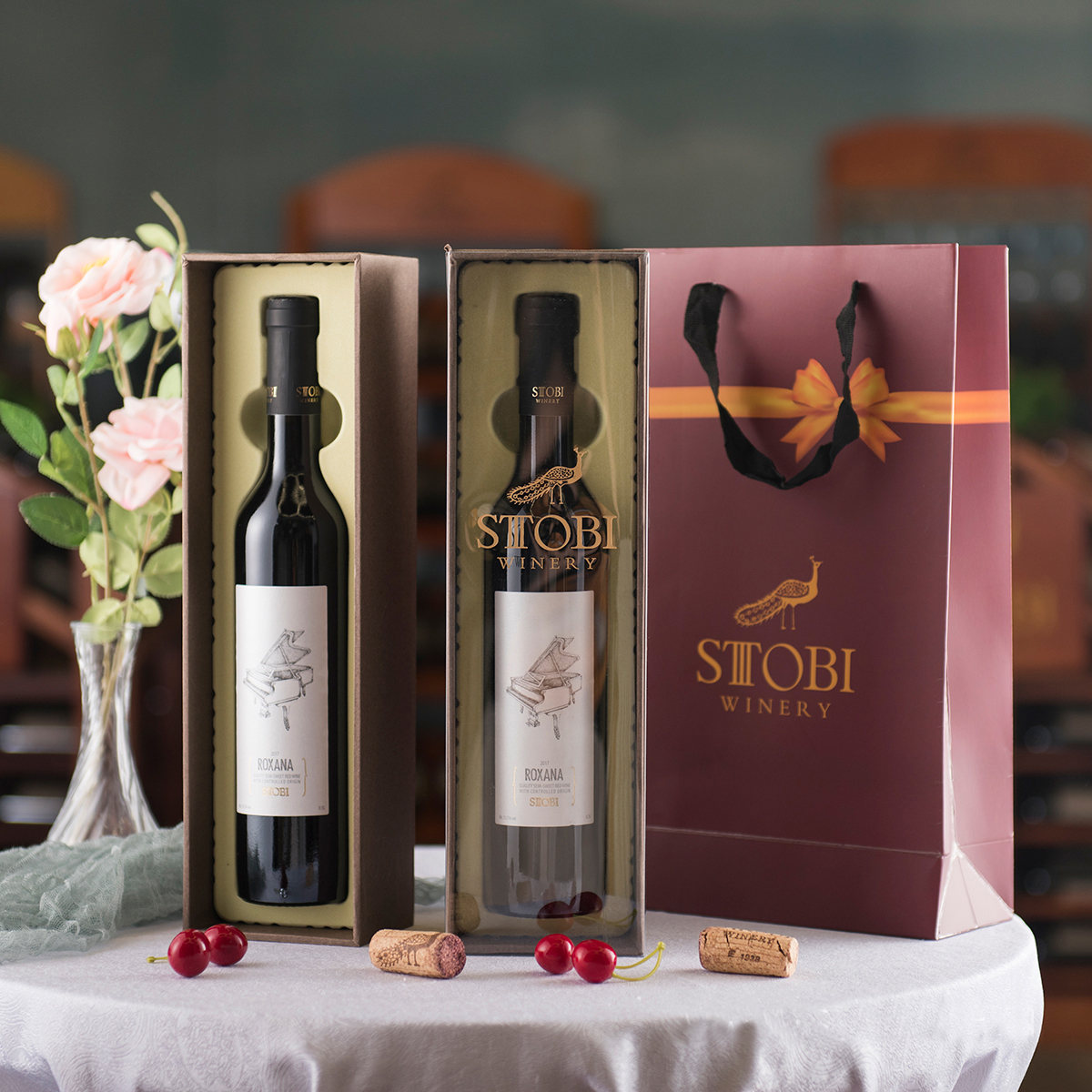 STOBI斯多比酒庄高端精致礼盒双支葡萄酒礼品包装盒