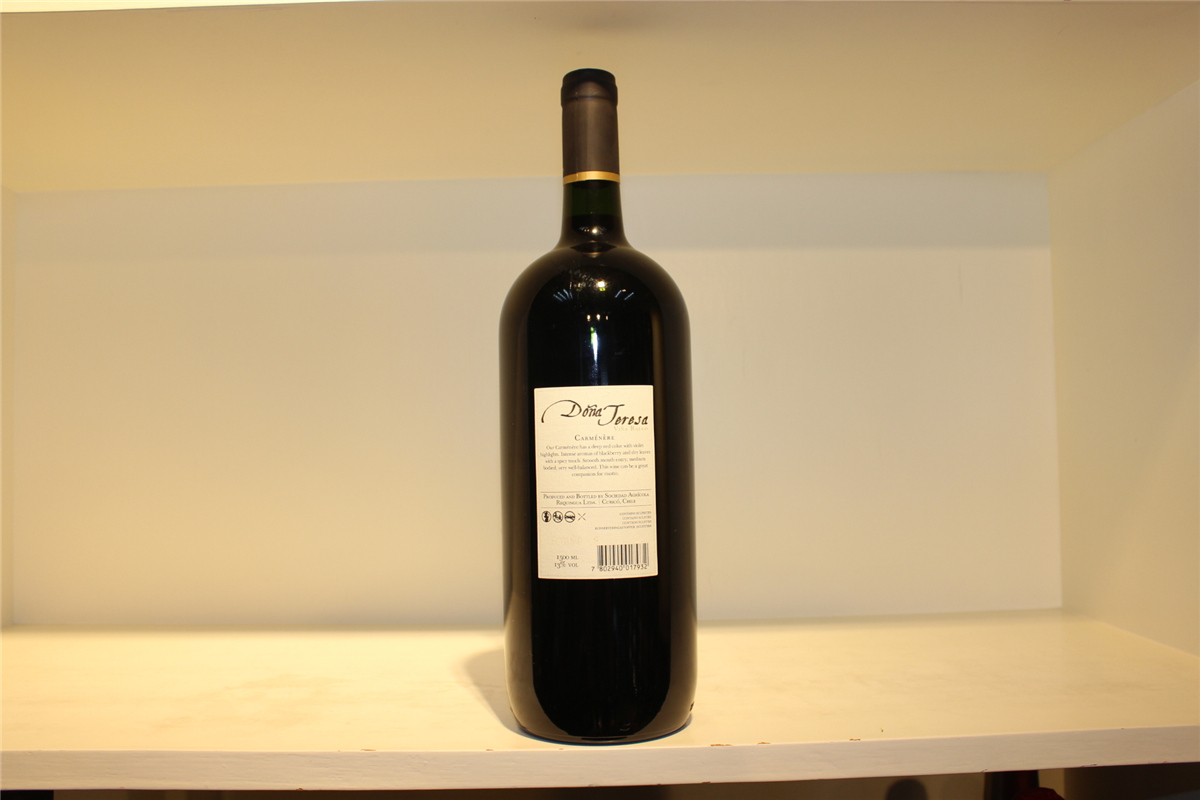 智利中央山谷灵坡酒庄特蕾莎卡曼尼红葡萄酒红酒 （1.5L）