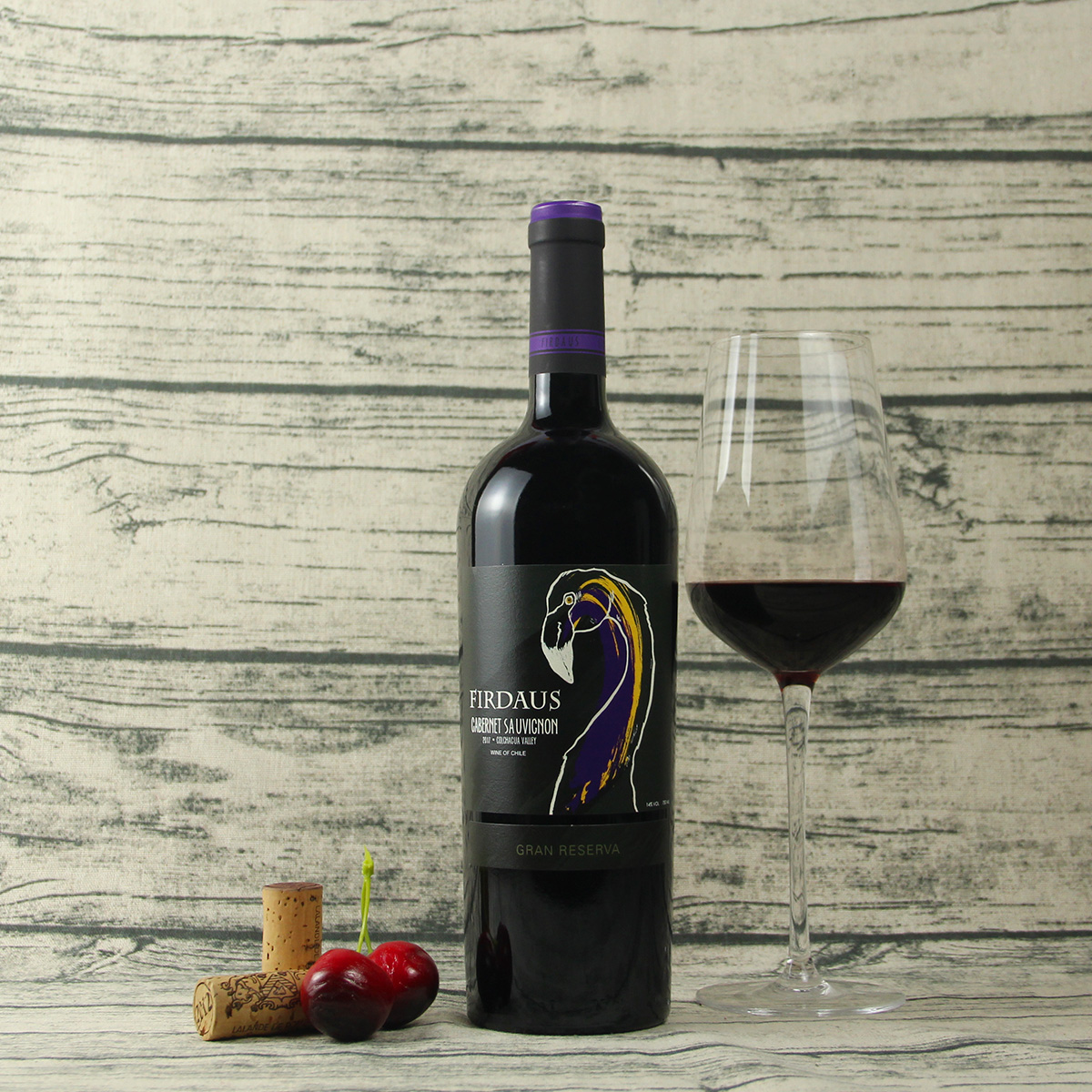 智利空加瓜谷菲尔道斯赤霞珠特级珍藏干红葡萄酒