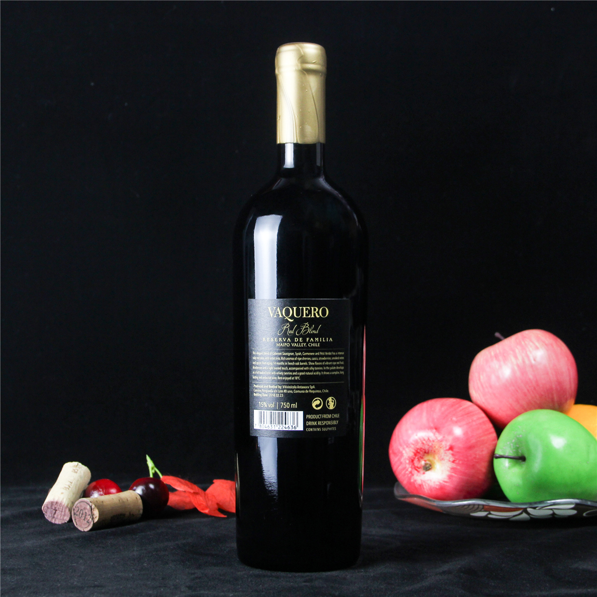 智利邁坡谷騎士維卡羅家族珍藏干紅葡萄酒紅酒