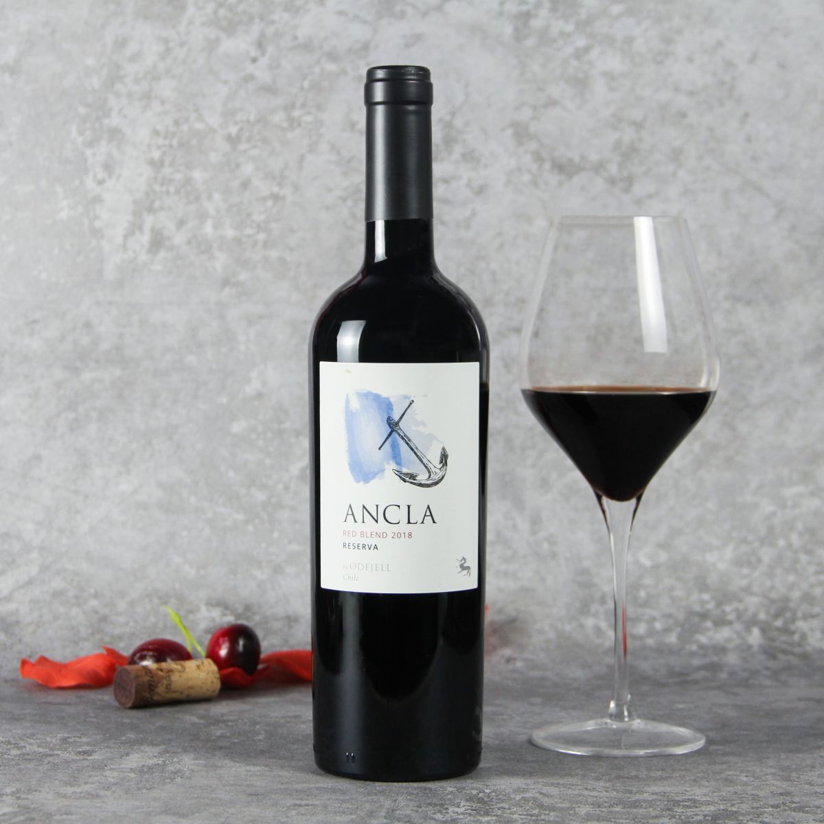 智利中央山谷安可拉珍藏混酿红葡萄酒红酒