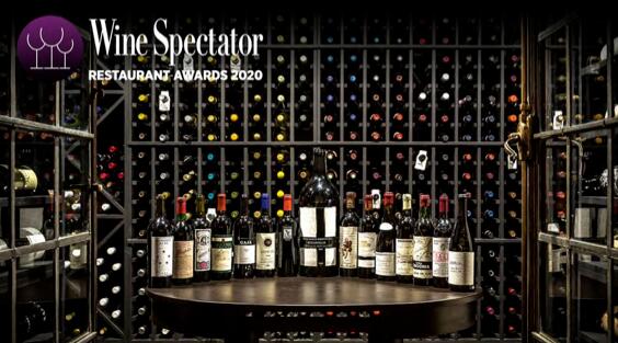 6家意大利餐厅荣获Wine Spectator 2020全球餐厅酒单大奖荣誉大奖
