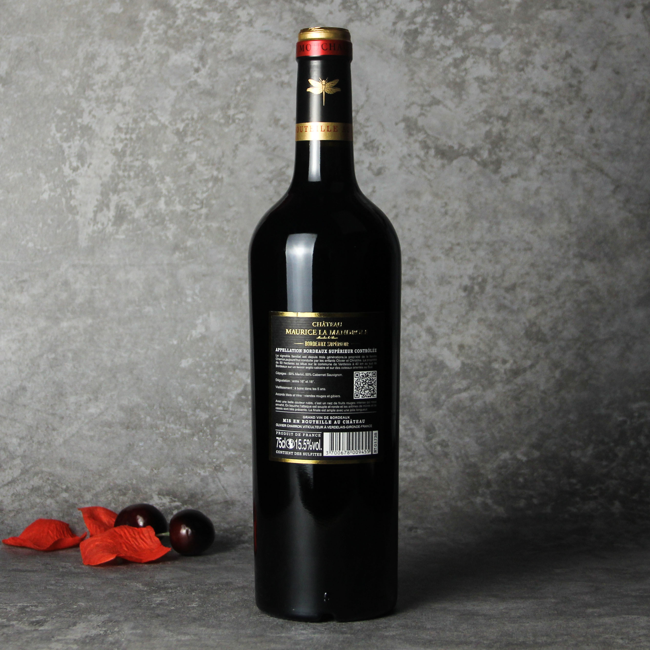 法国波尔多拉梦多城堡赤霞珠梅洛干红葡萄酒红酒