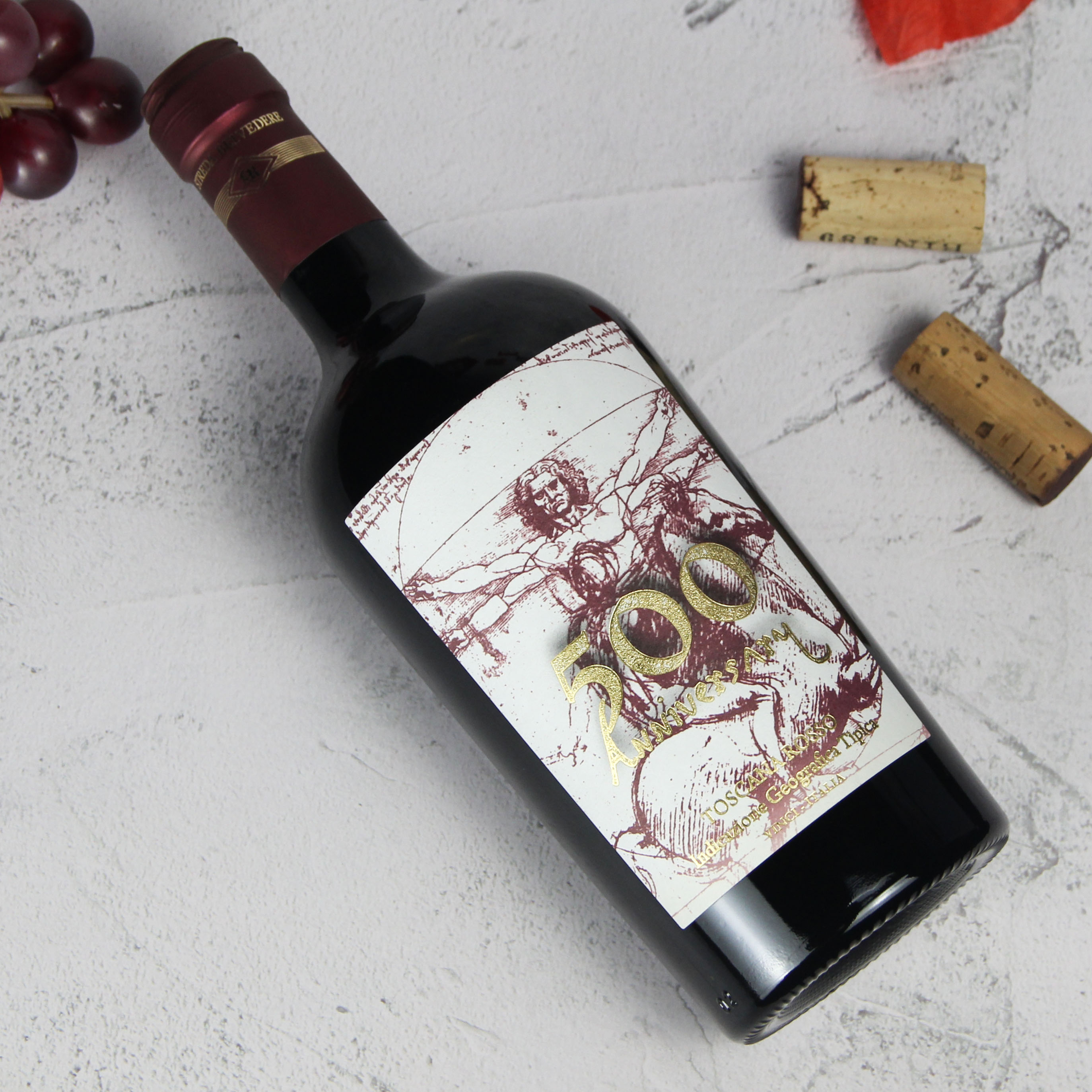 意大利托斯卡纳斯特里达丽酒庄500周年干红葡萄酒红酒