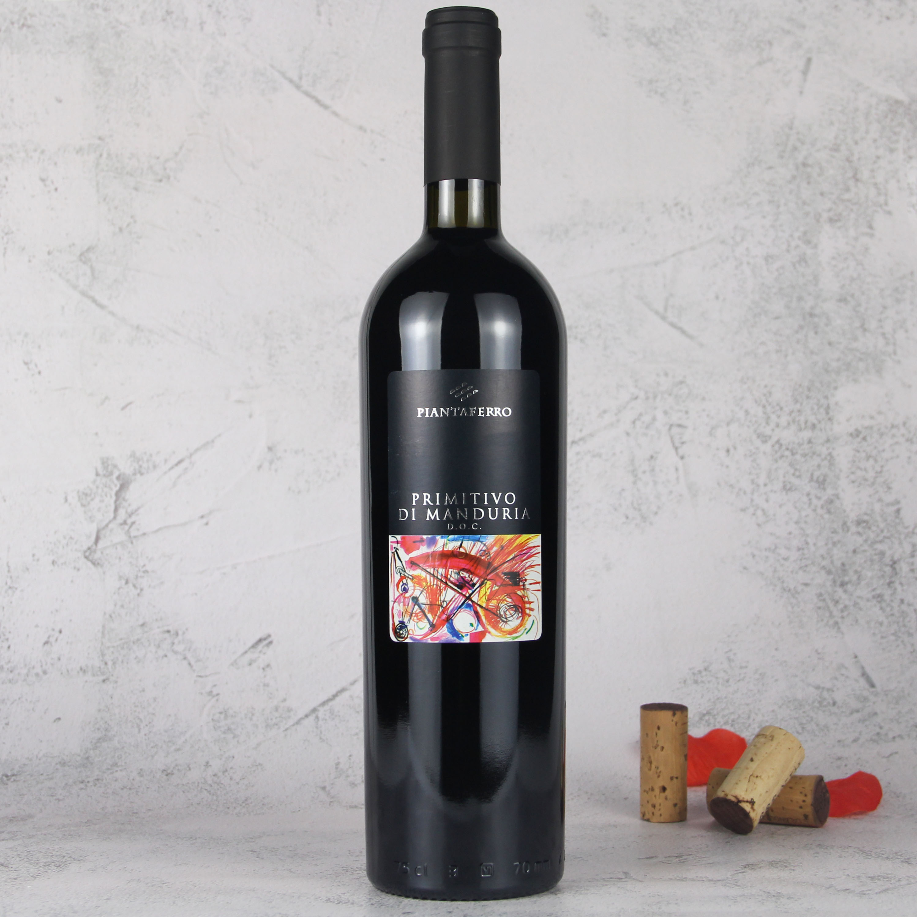 意大利曼杜里亚普里米蒂沃 D.O.C.干红葡萄酒红酒
