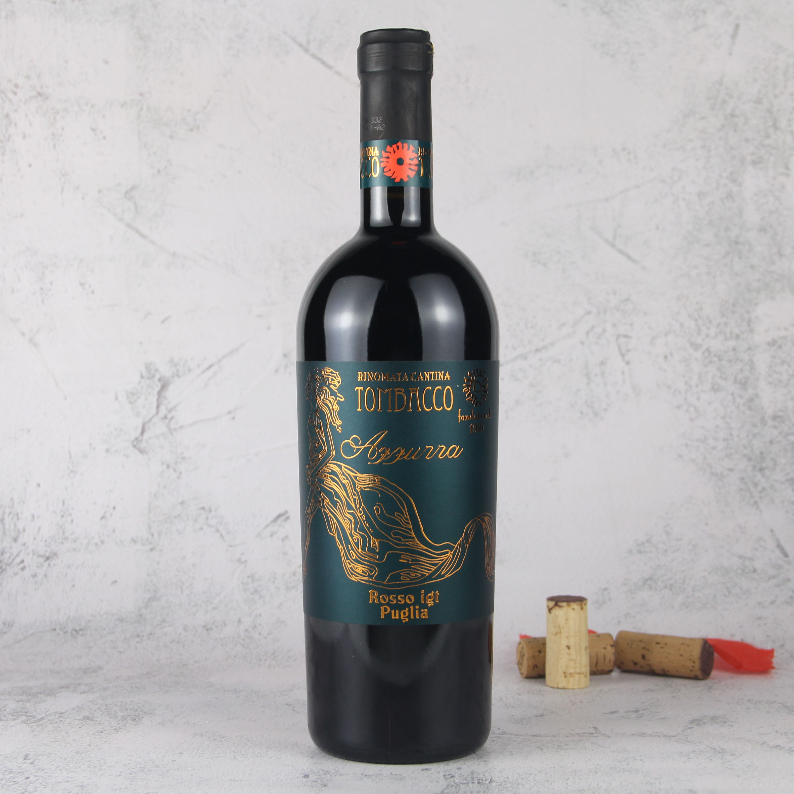 意大利普里亚百年纪念干红葡萄酒红酒
