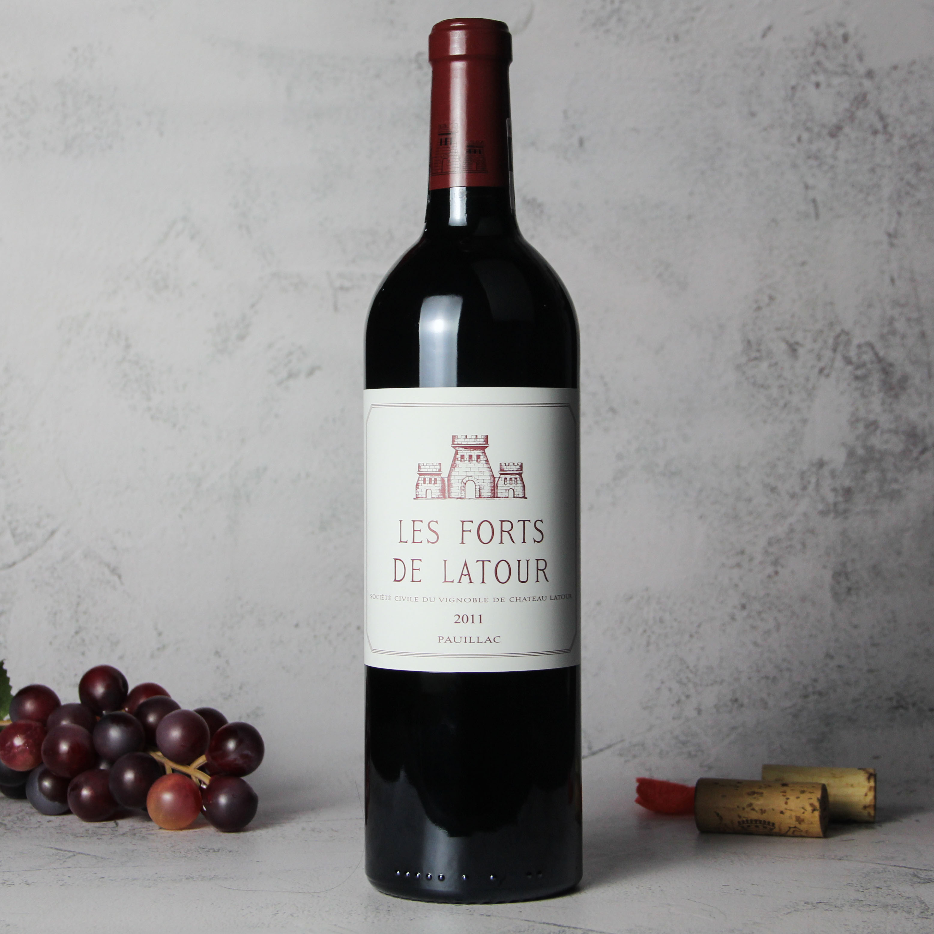 法国波尔多波亚克拉图酒庄副牌干红葡萄酒红酒2011