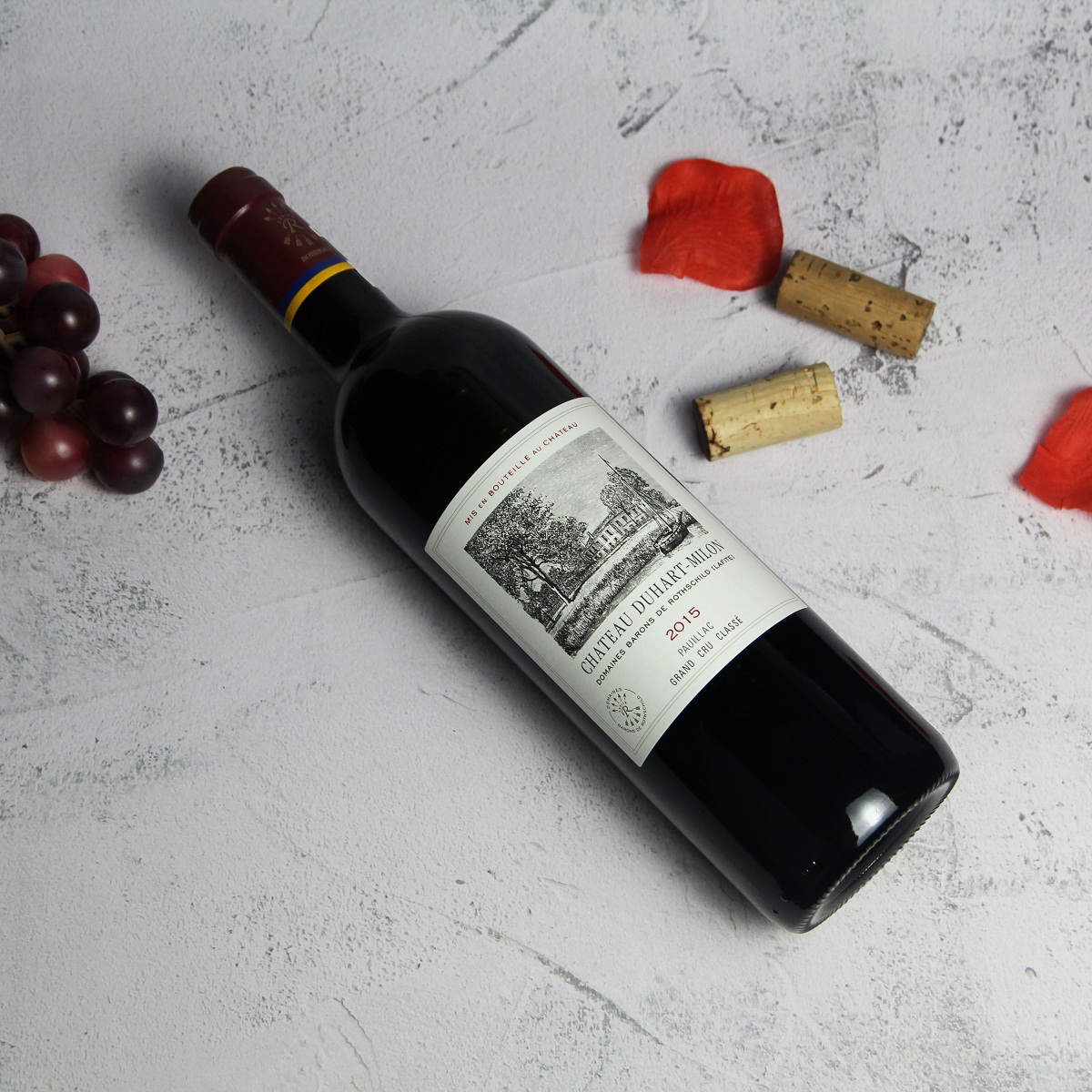 法国波尔多波亚克杜夏美隆酒庄干红葡萄酒红酒2015
