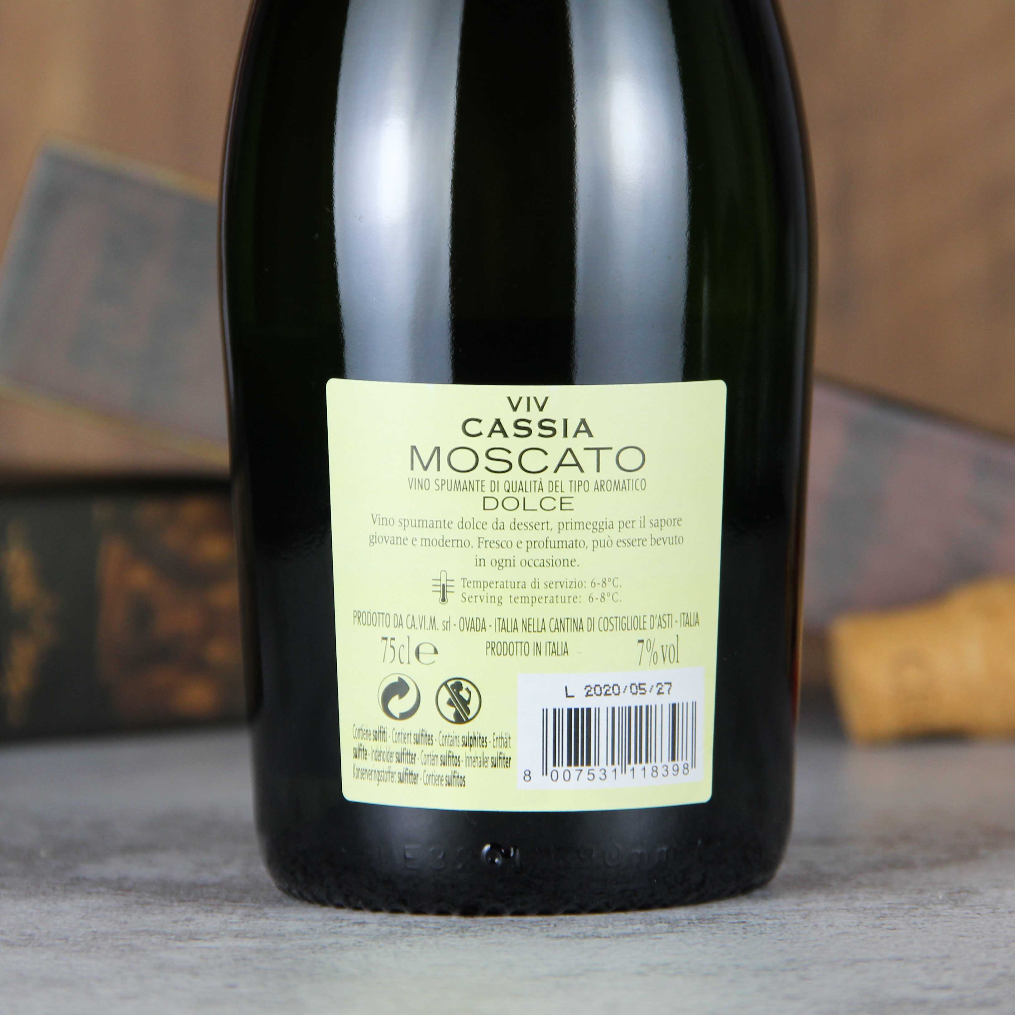 意大利卡西亚·云歌14号莫斯卡托甜型起泡酒
