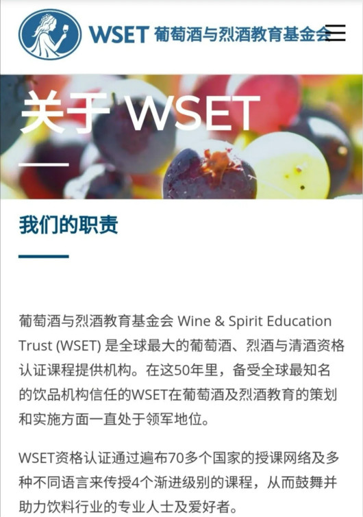 WSET正式宣布暂停中国区课程和考试业务