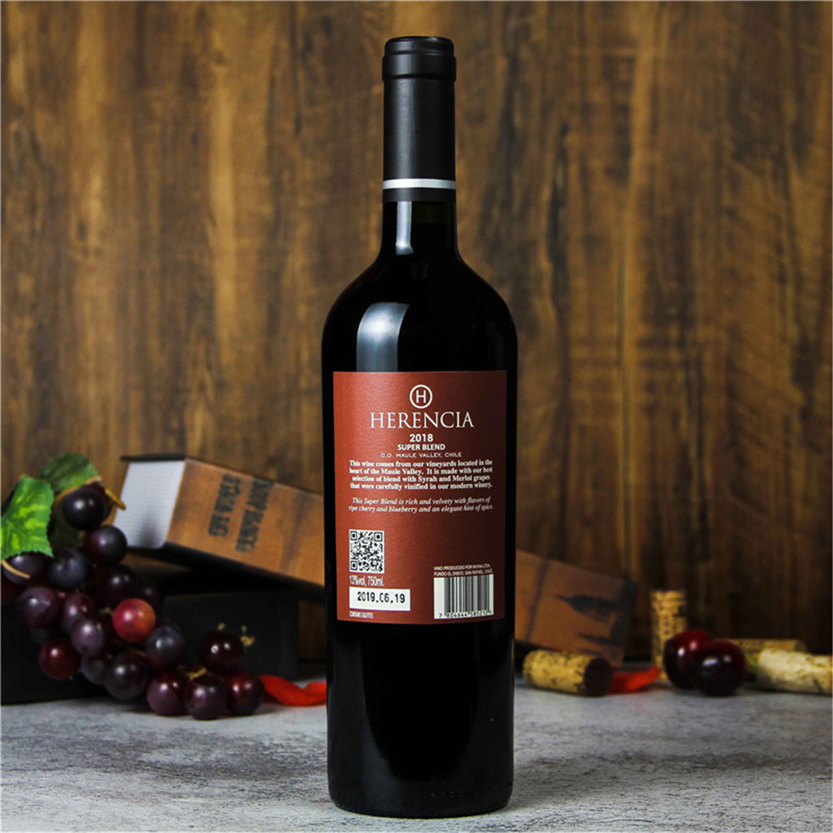 智利莫莱谷Invina视界-梅乐西拉混酿红葡萄酒红酒