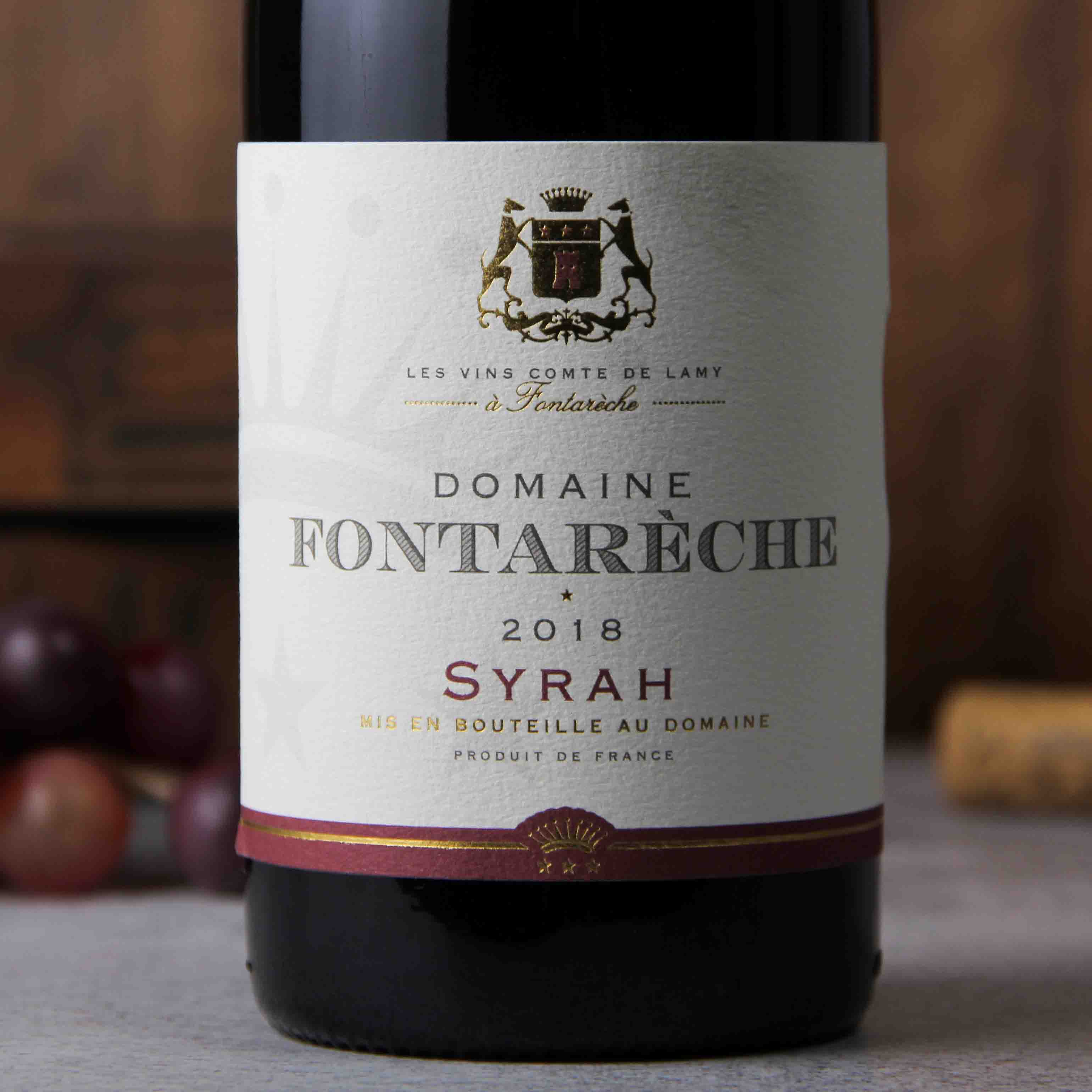 法国科比埃芳特奇西拉红葡萄酒2018