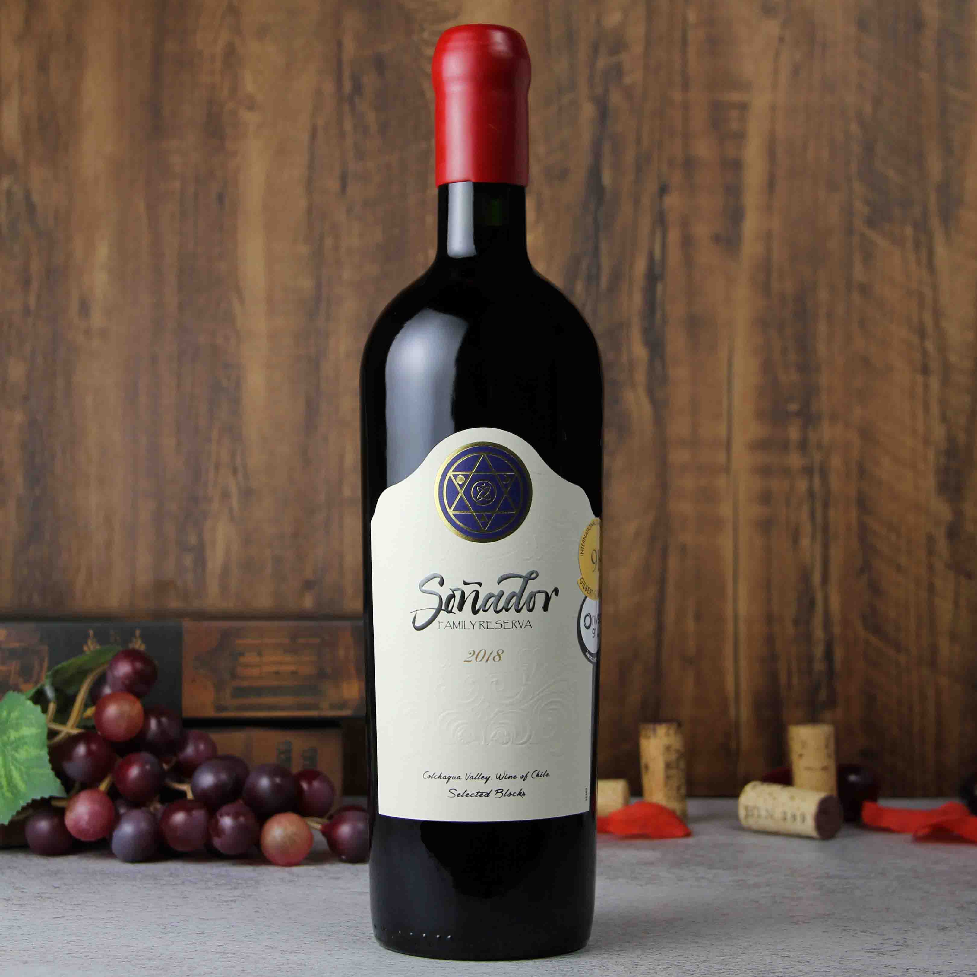 智利科尓查瓜谷梦想家家族珍藏红葡萄酒红酒