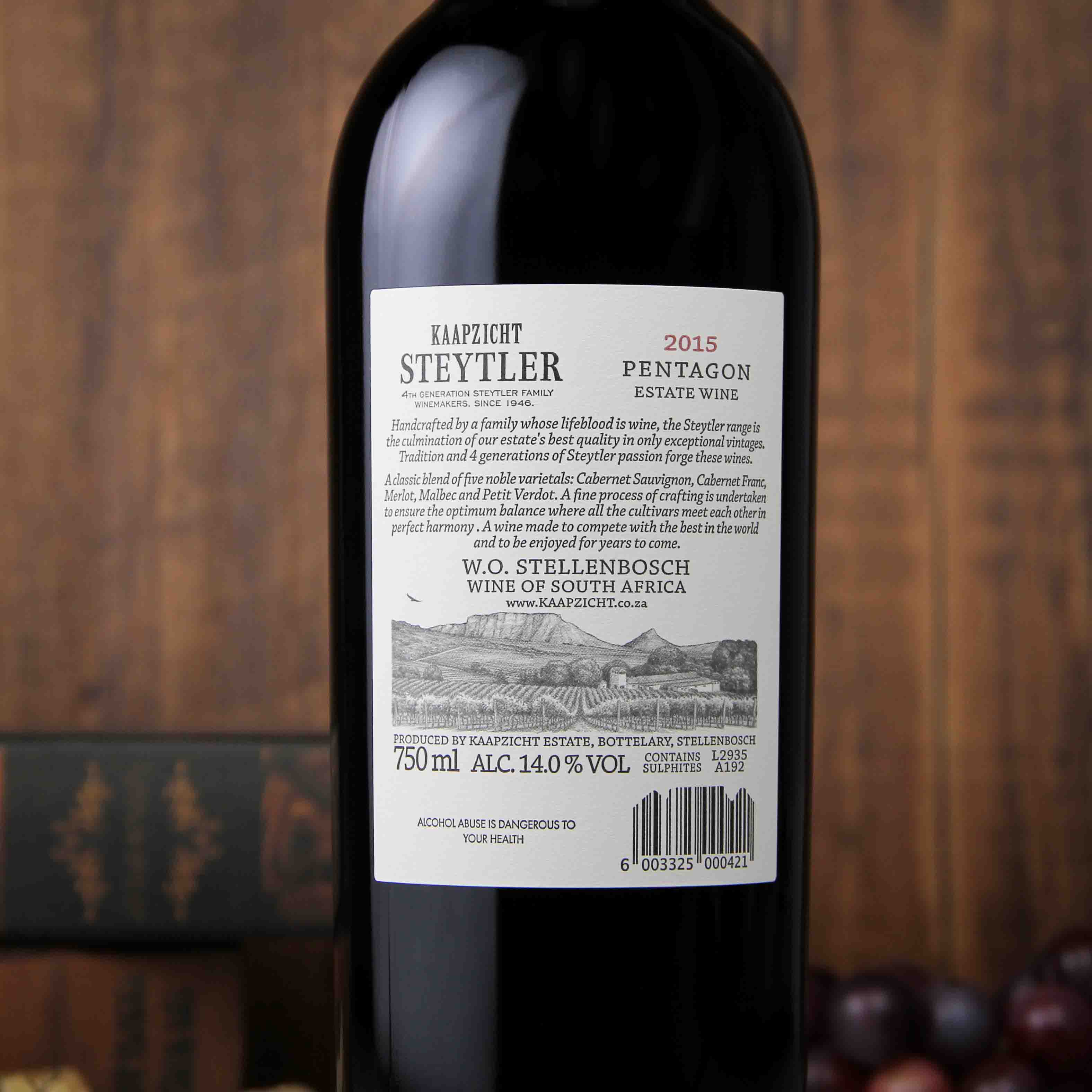 南非斯戴特勒五芒星红葡萄酒红酒（限量版-6000瓶）