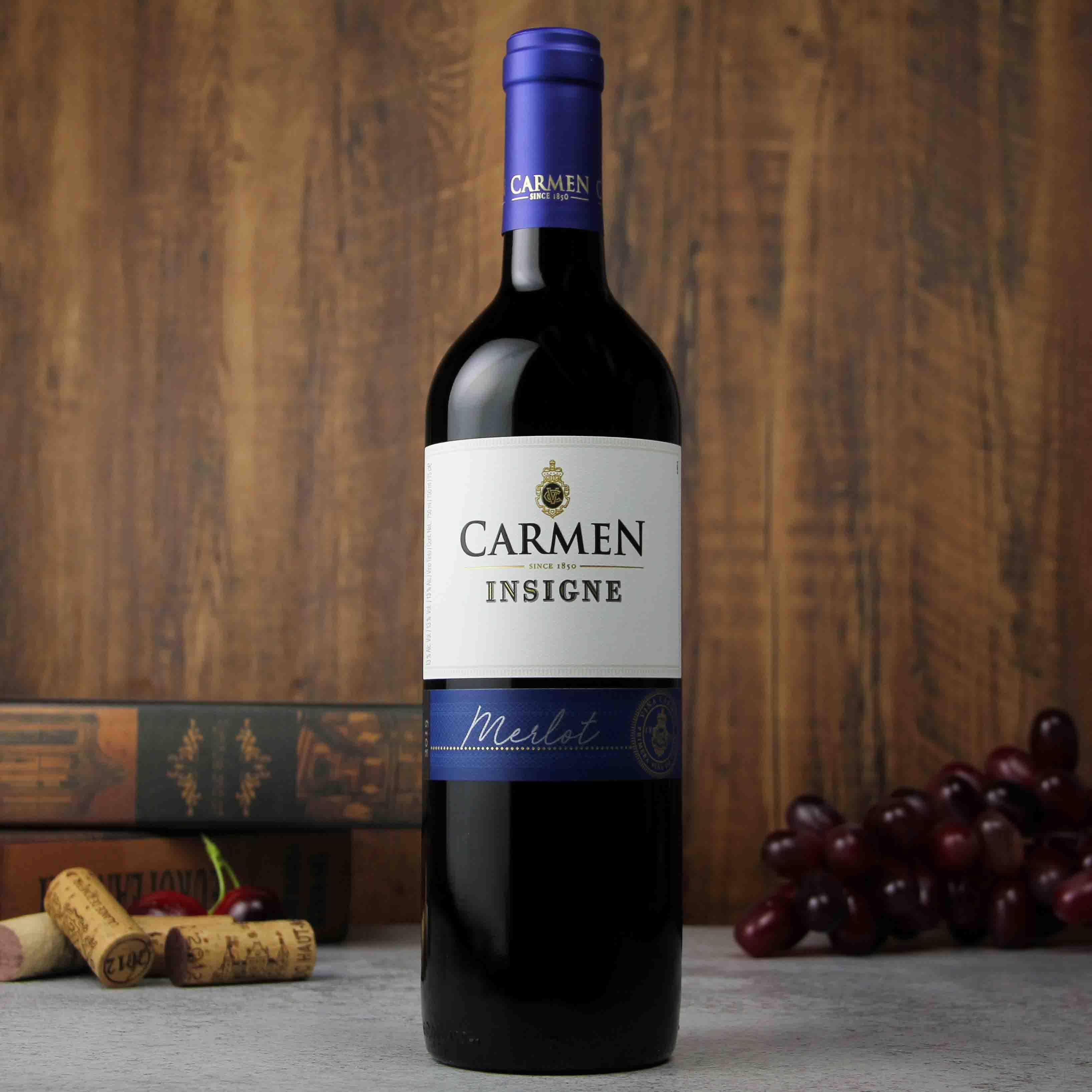 智利中央山谷卡乐门勋章系列美乐红葡萄酒 