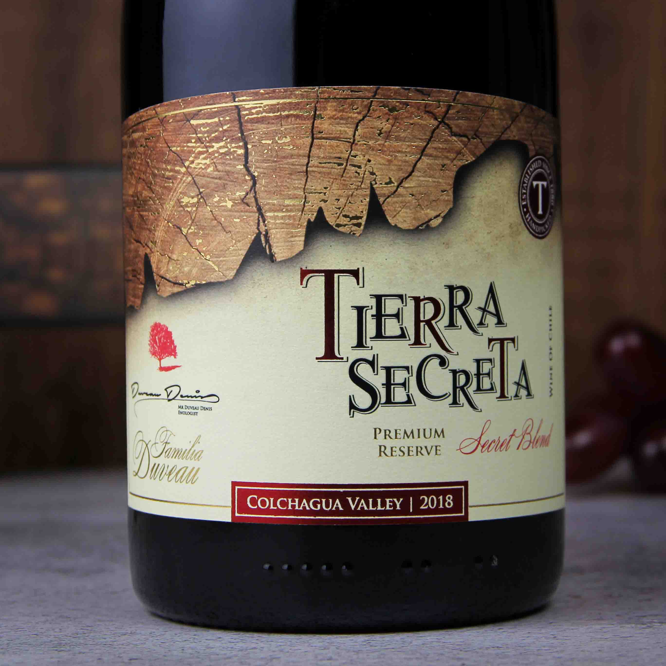智利空加瓜谷秘壤顶酿红葡萄酒红酒