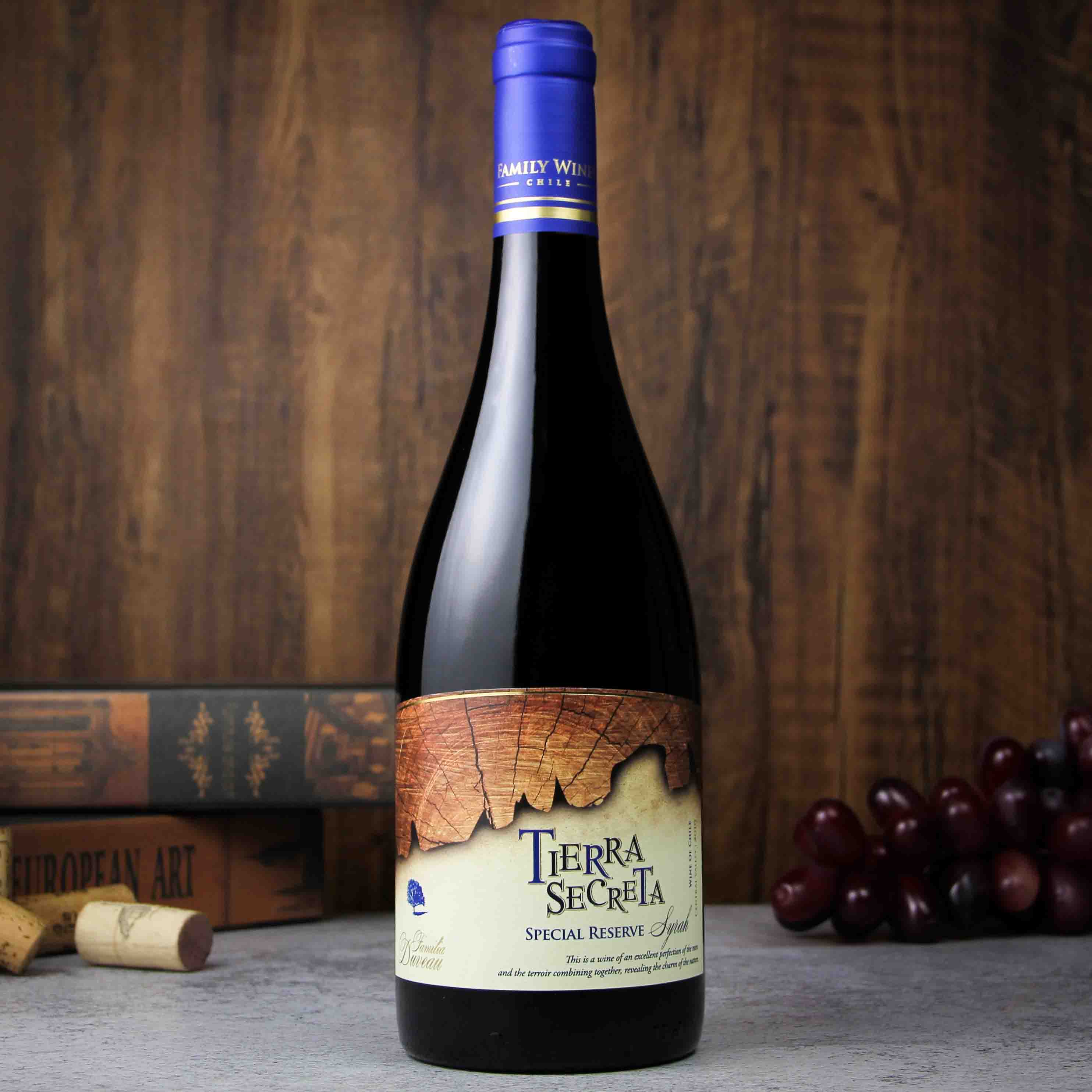 智利中央山谷秘壤特别珍藏西拉红葡萄酒红酒