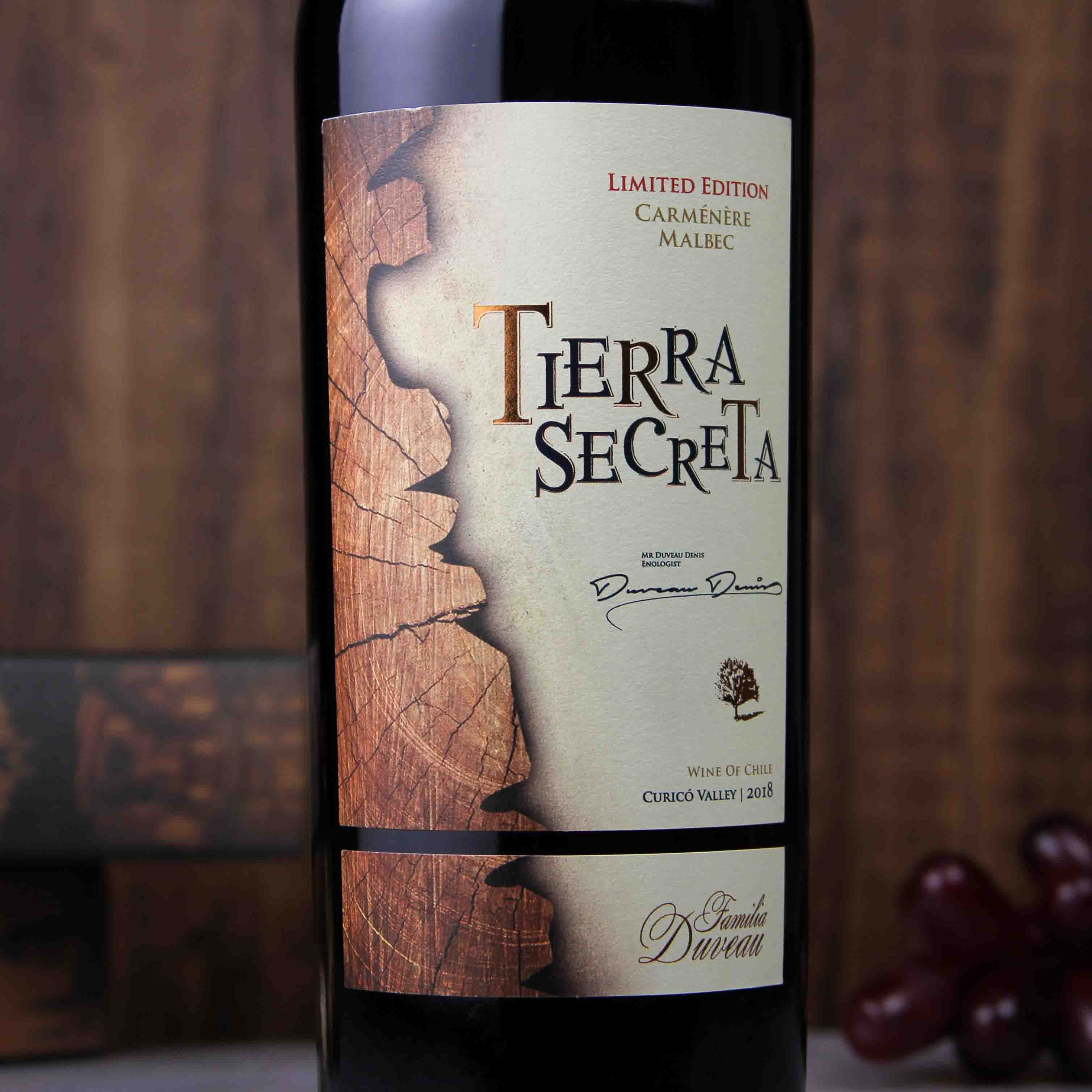 智利库里科谷秘壤限量珍藏红葡萄酒红酒