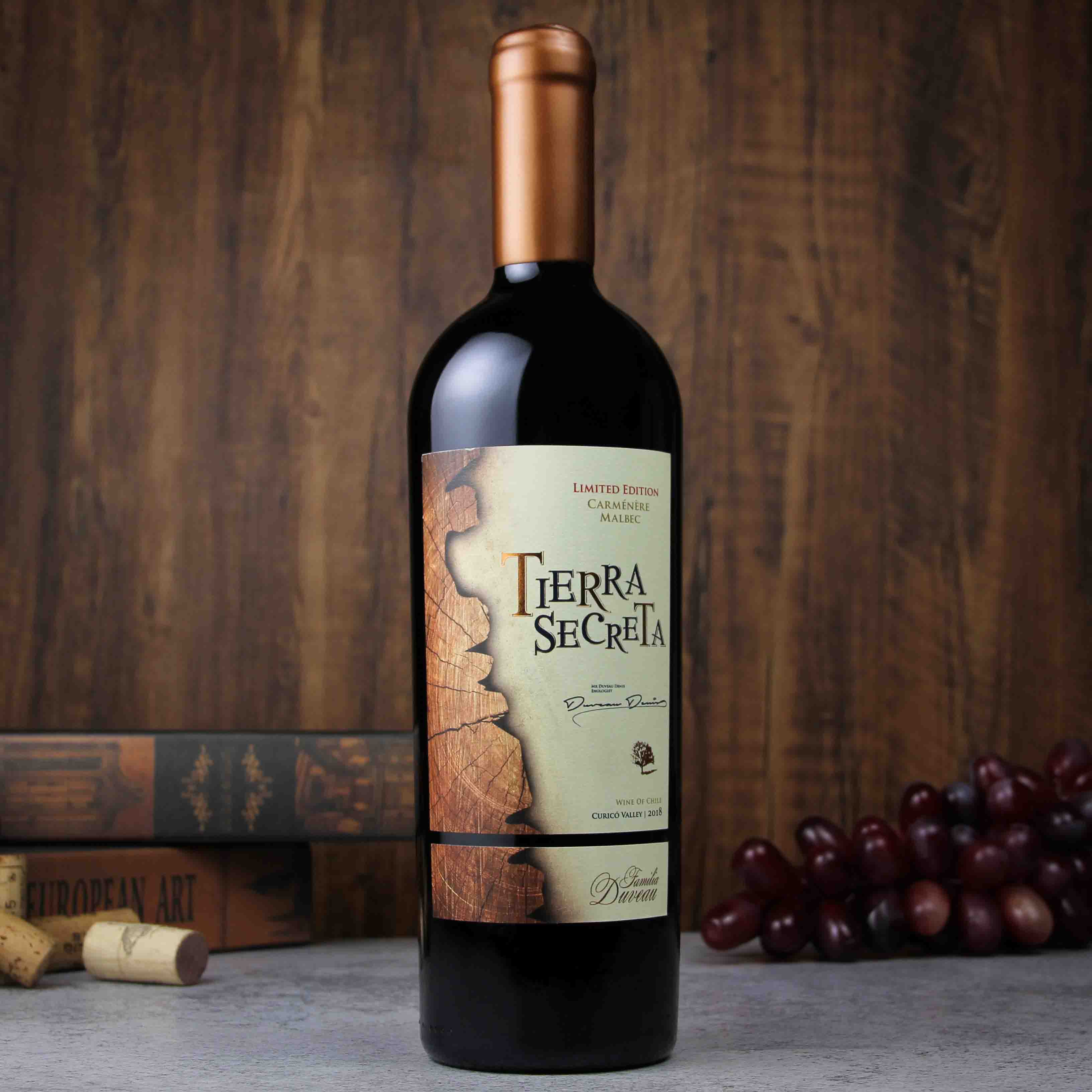 智利库里科谷秘壤限量珍藏红葡萄酒红酒