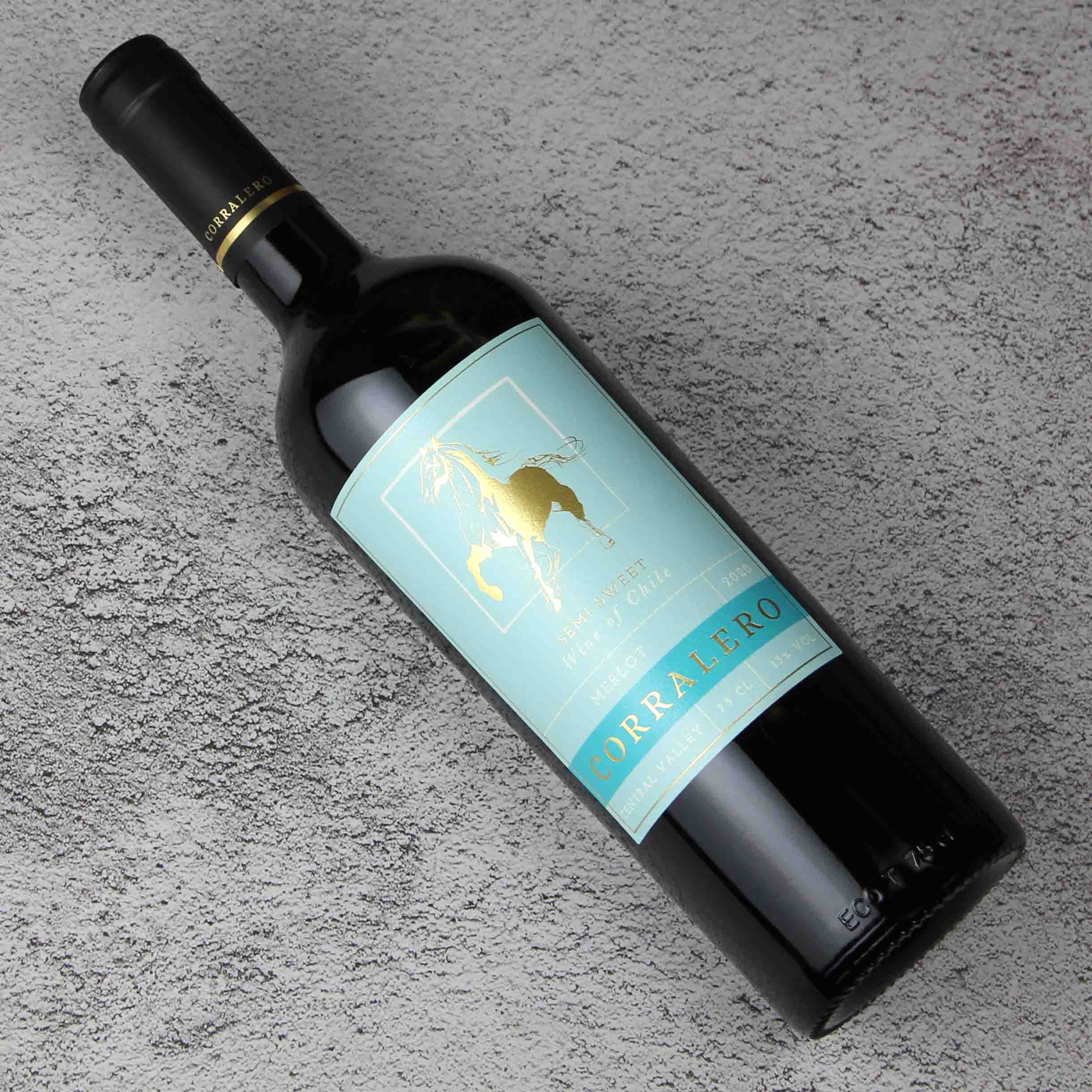 智利中央山谷科拉列罗精选梅洛红葡萄酒红酒