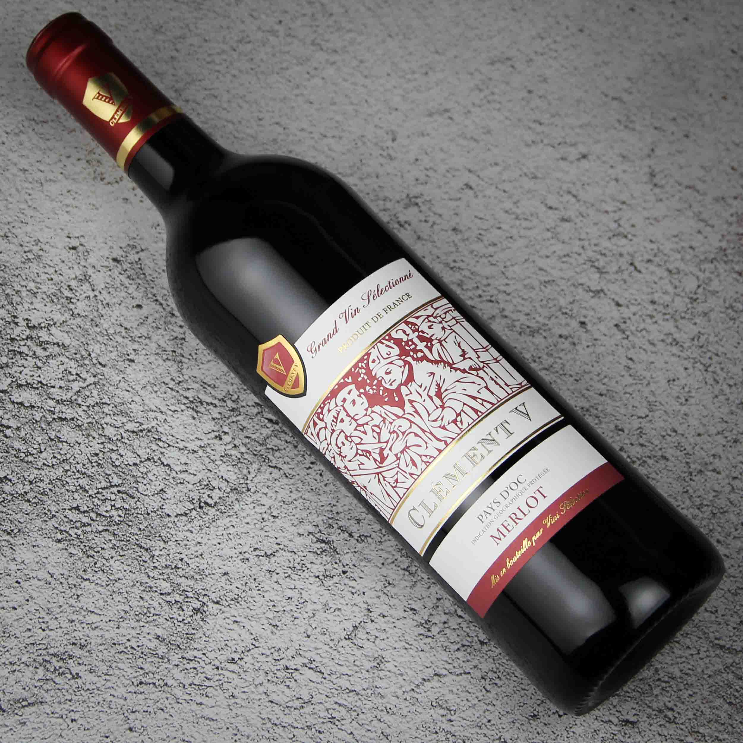 法国克莱门五世 梅洛红葡萄酒