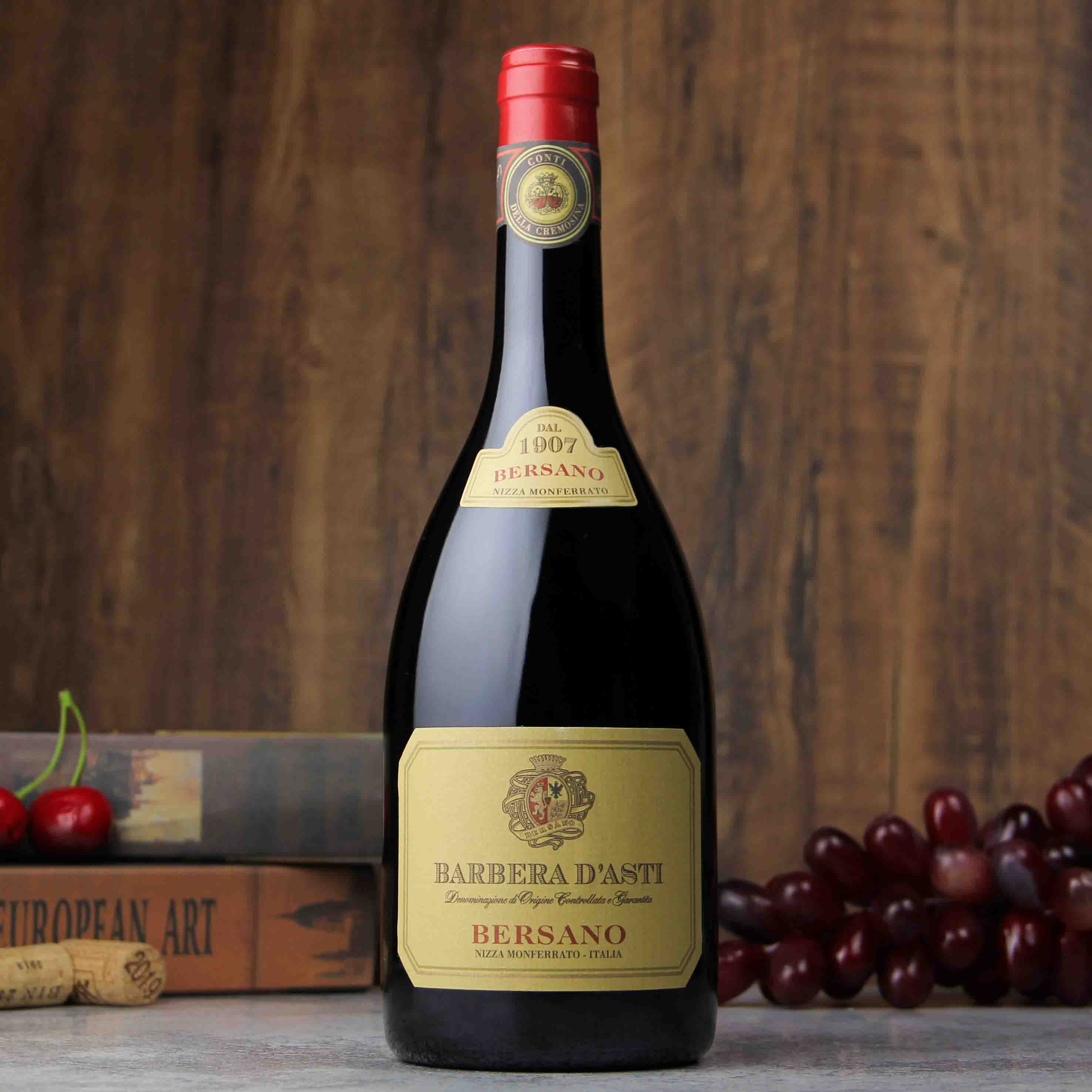 意大利贝萨诺酒庄尼扎纪念版巴贝拉红葡萄酒
