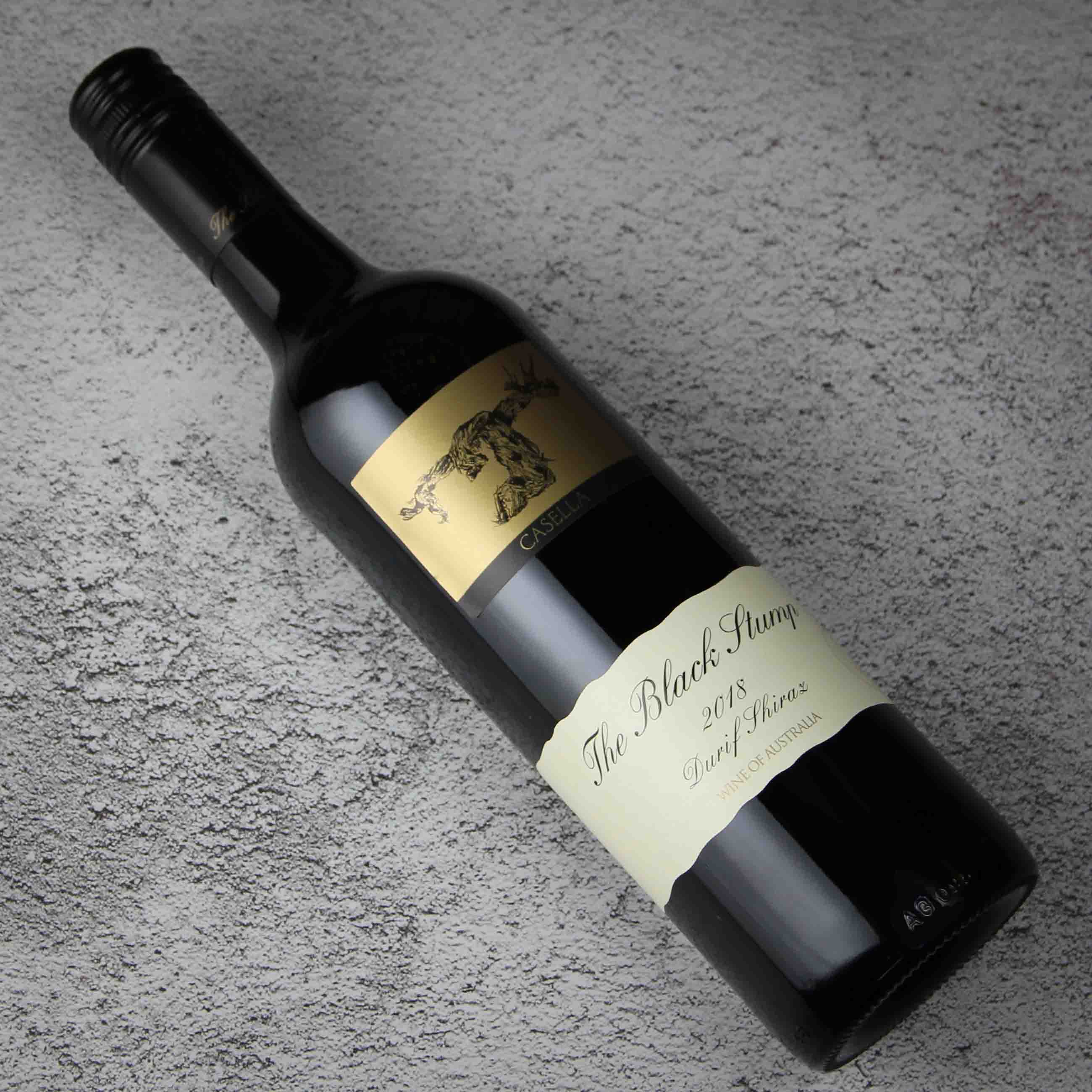 澳大利亚黑树桩杜瑞夫设拉子红葡萄酒2018
