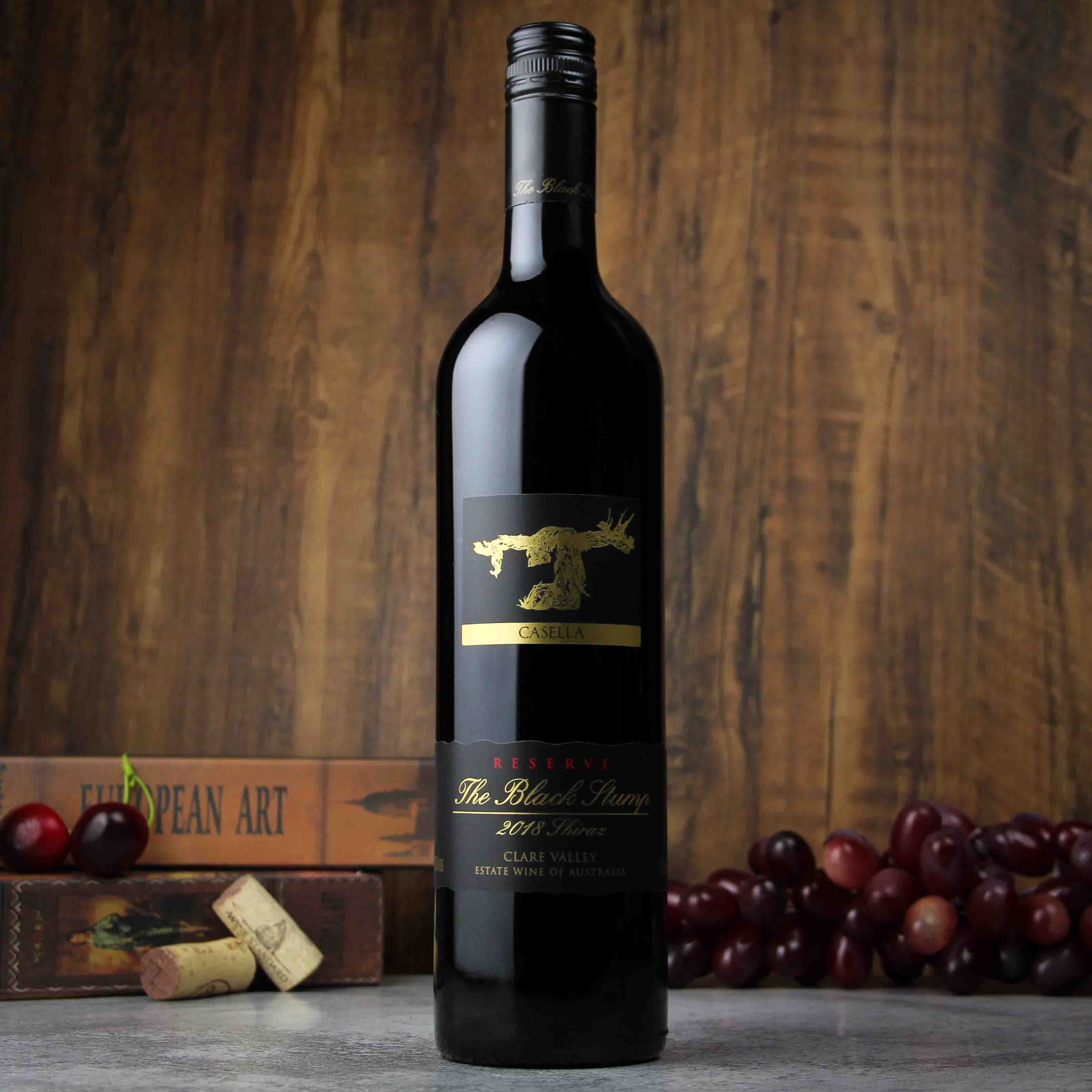 澳大利亚黑树桩珍藏设拉子红葡萄酒 2018