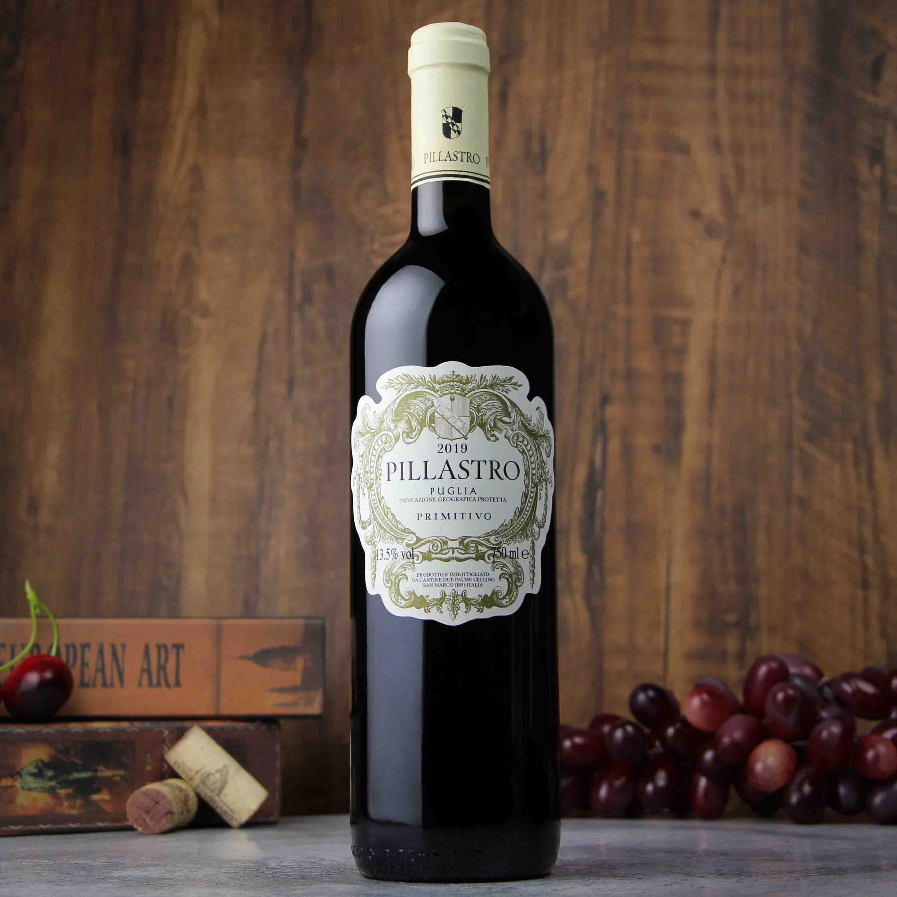 意大利帕拉图普米蒂沃红葡萄酒 2019