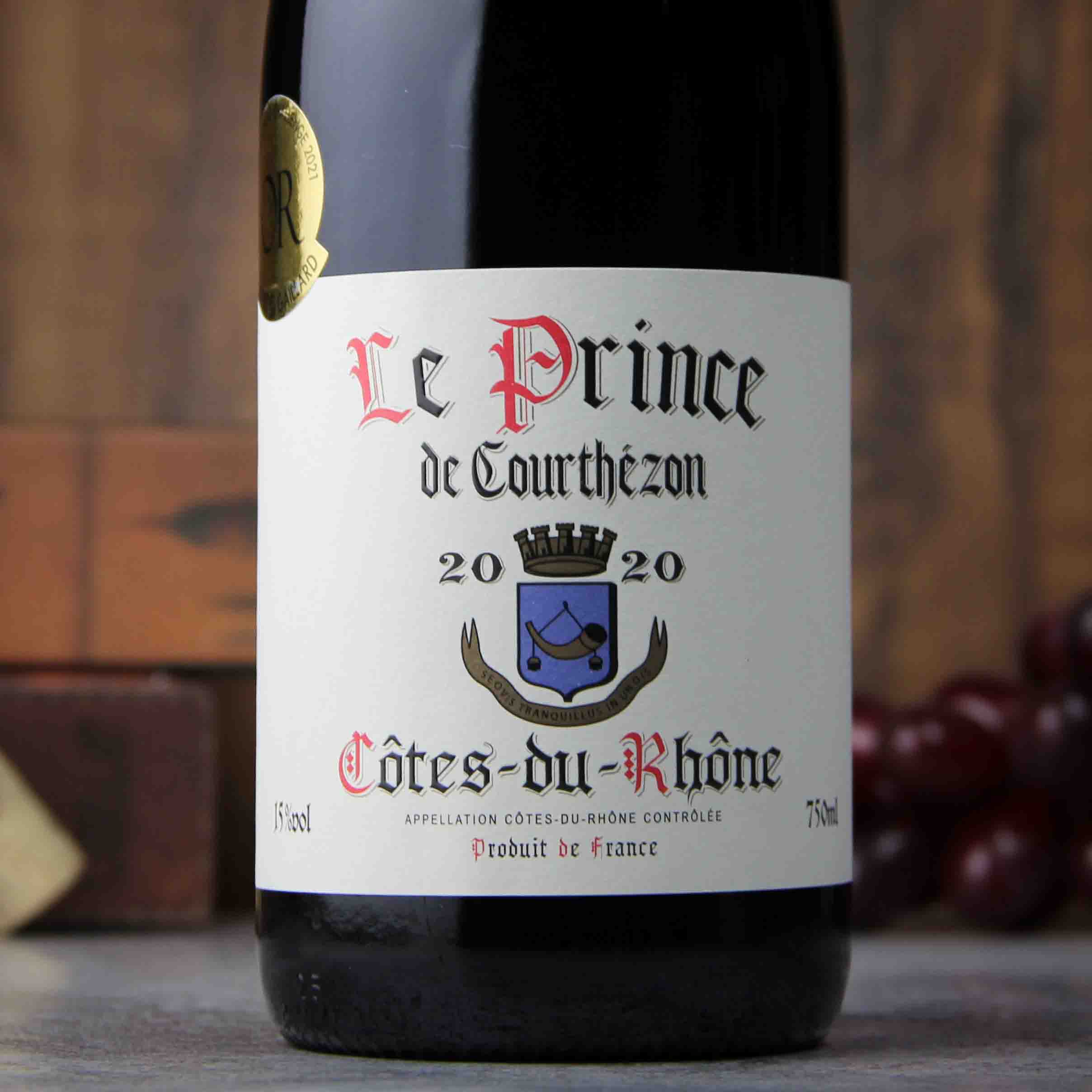 法国王子堡罗纳河谷红葡萄酒 2020