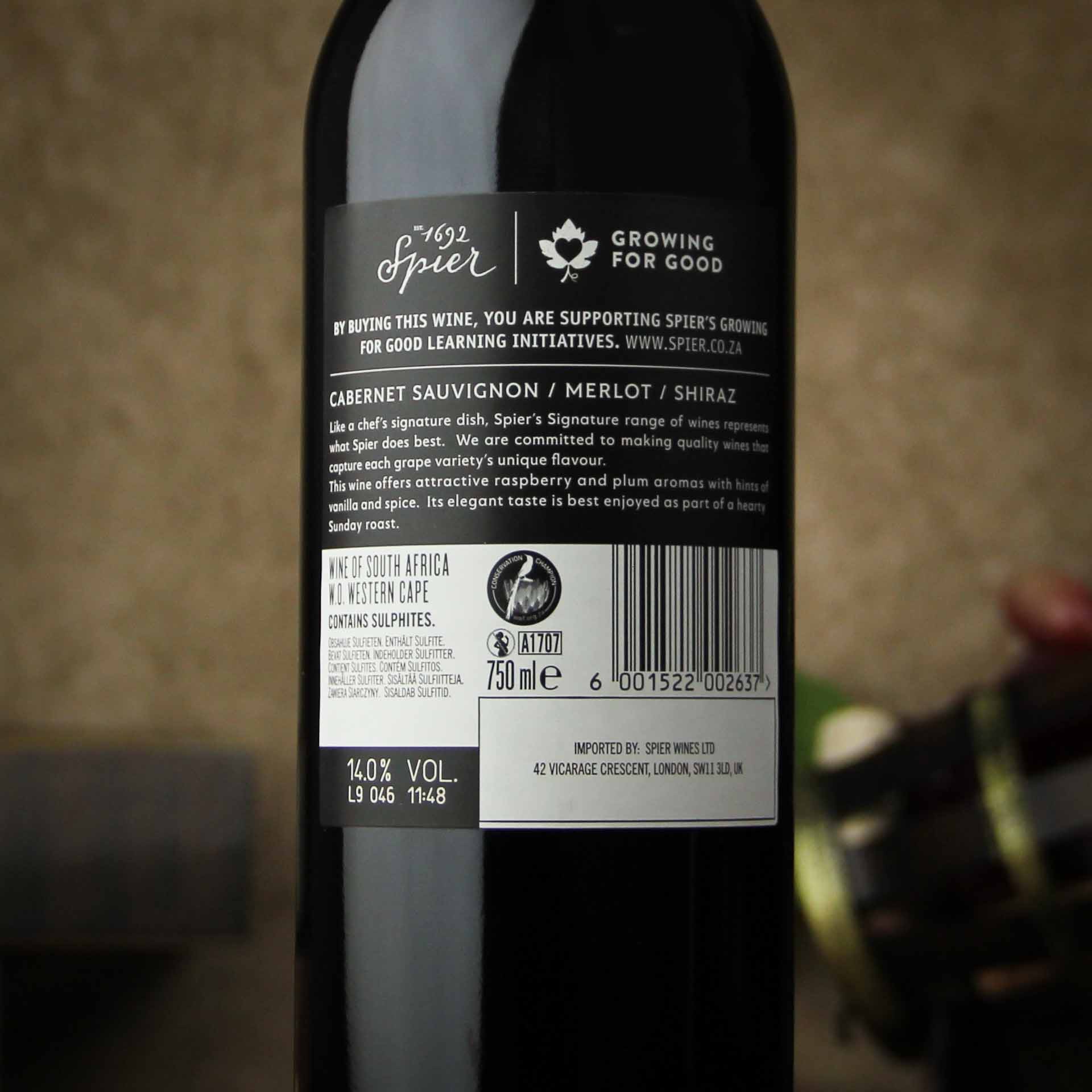 南非西开普斯皮尔名鉴混酿红葡萄酒