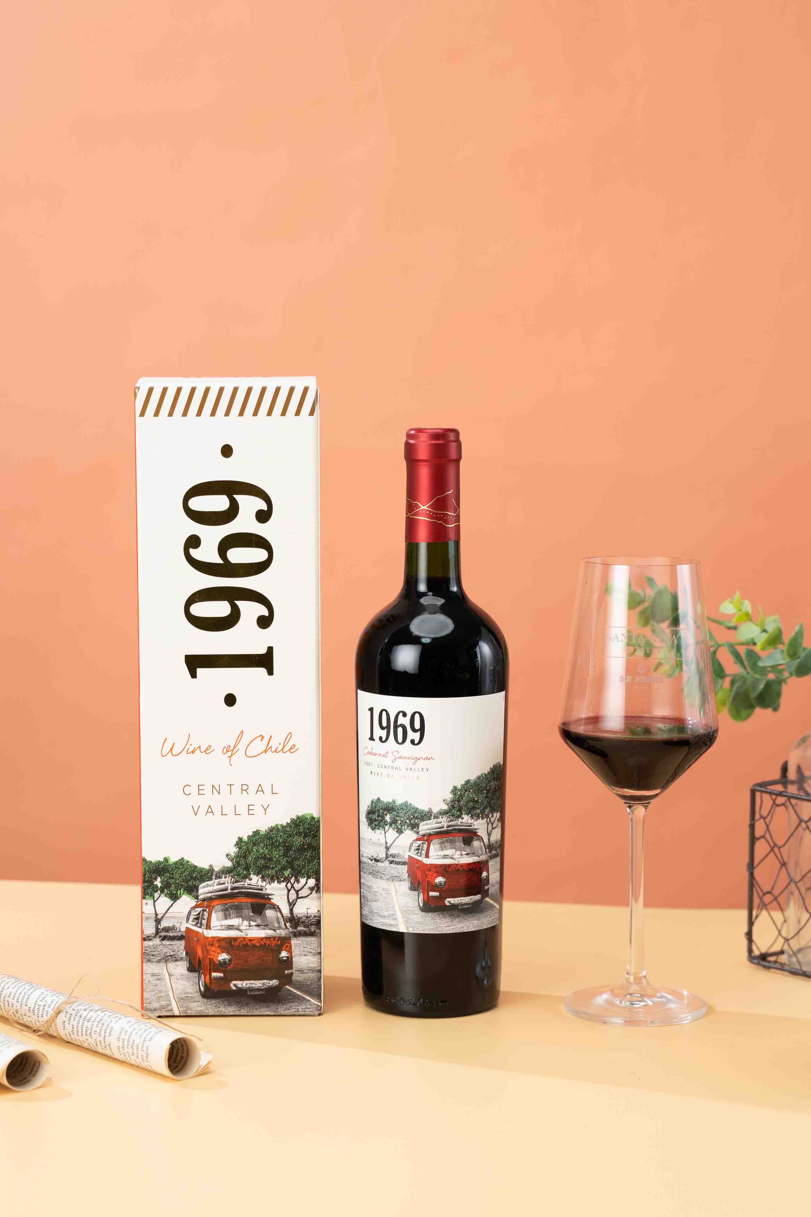 智利中央山谷1969精选赤霞珠干红葡萄酒