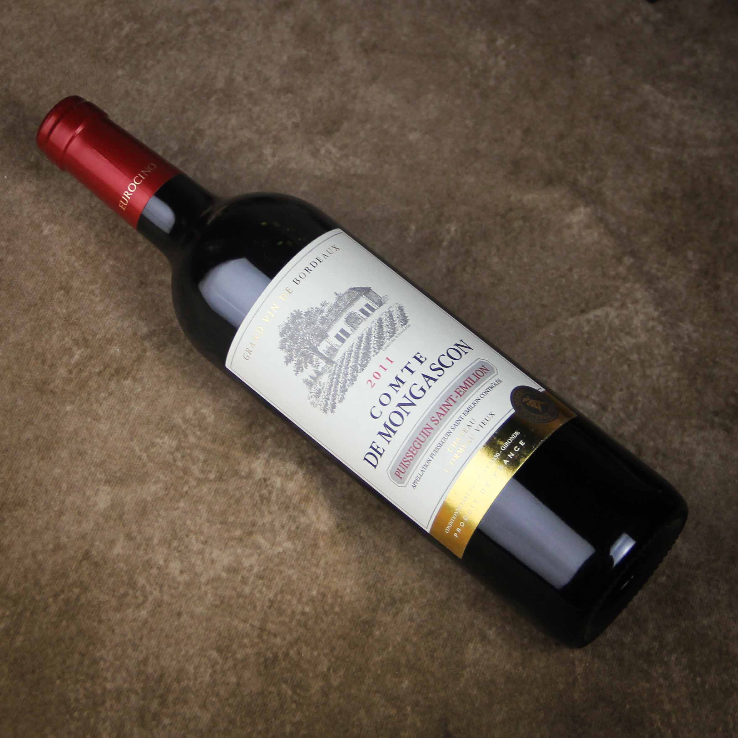 法国莫加斯伯爵普瑟冈圣爱美隆红葡萄酒